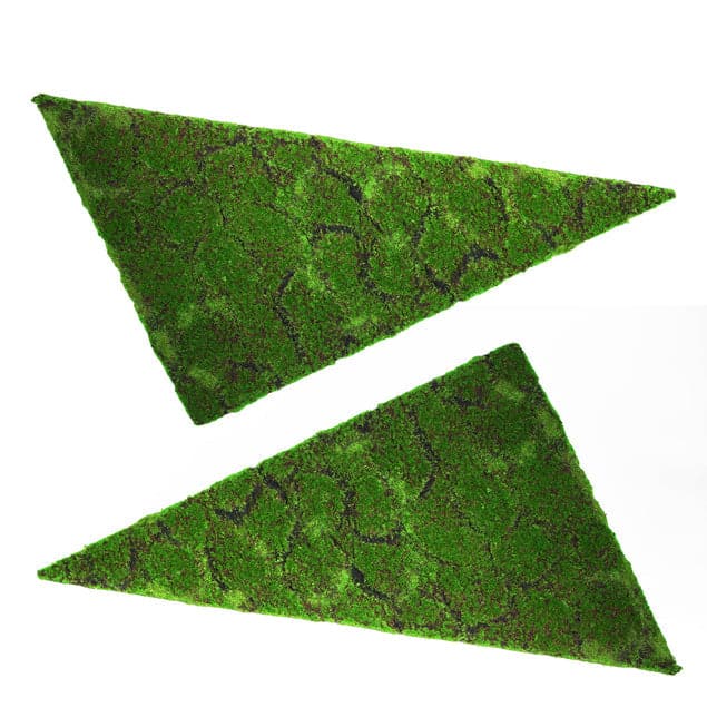 Green Wall, Triangle - New Moss / Set of 2-Gold Leaf Design Group-GOLDL-HY8636-44-Decor-4-France and Son