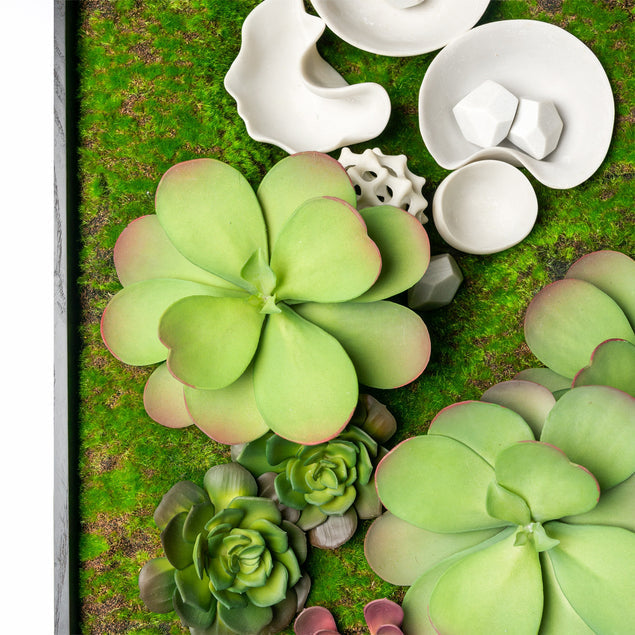 Green Wall, Succulent W/ Wall Play™-Gold Leaf Design Group-GOLDL-HY9423-B-Wall DecorLarge-3-France and Son
