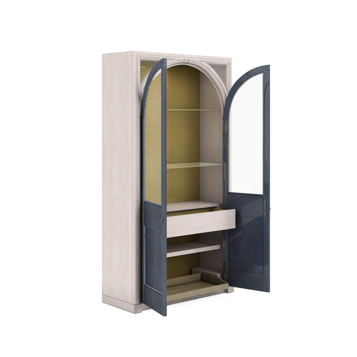 Alcove Display Cabinet - Blue, White