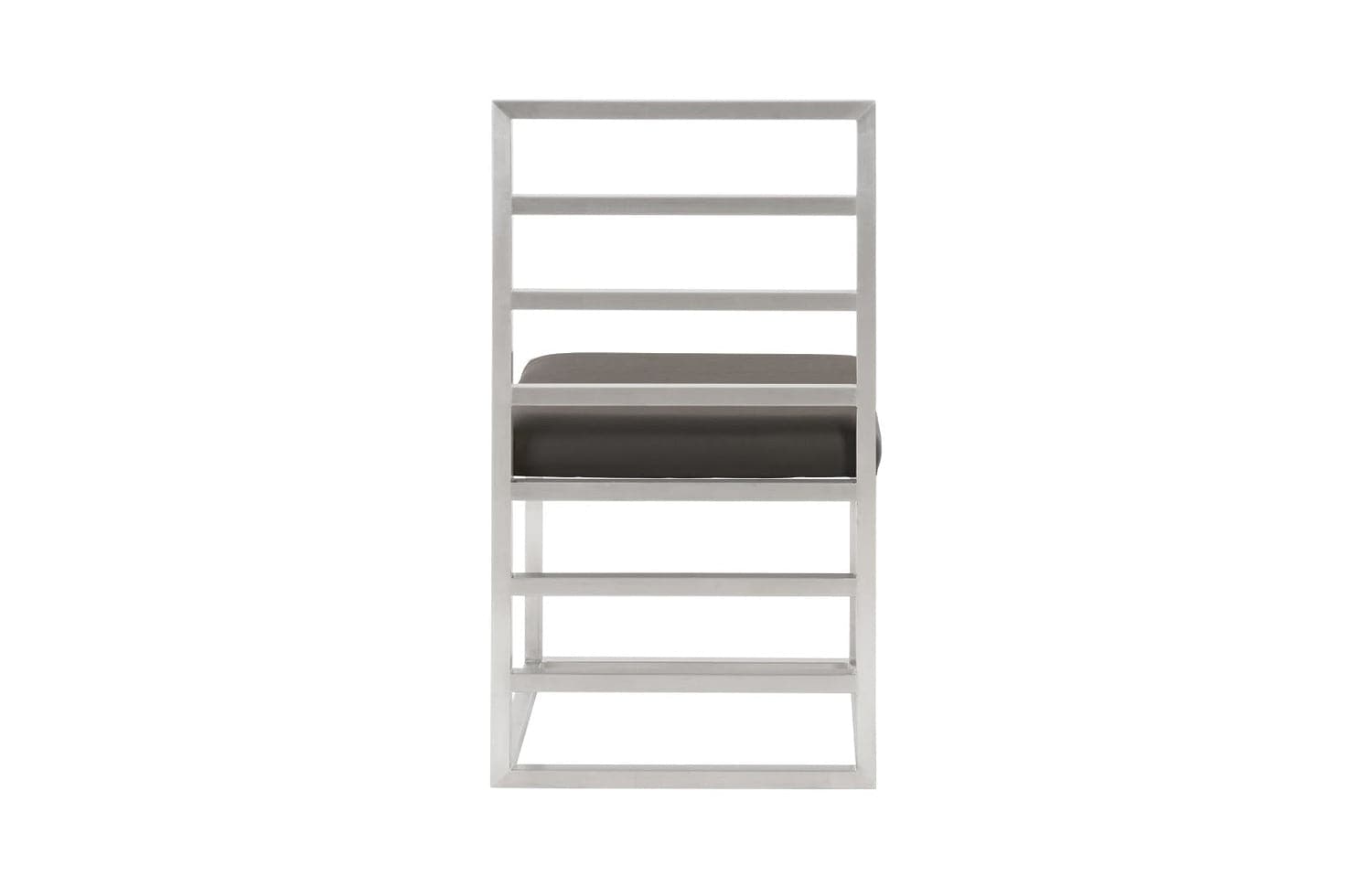 Ladder Dining Chair - Gray/Silver Finish-Phillips Collection-PHIL-ID96164-Dining Chairs-3-France and Son