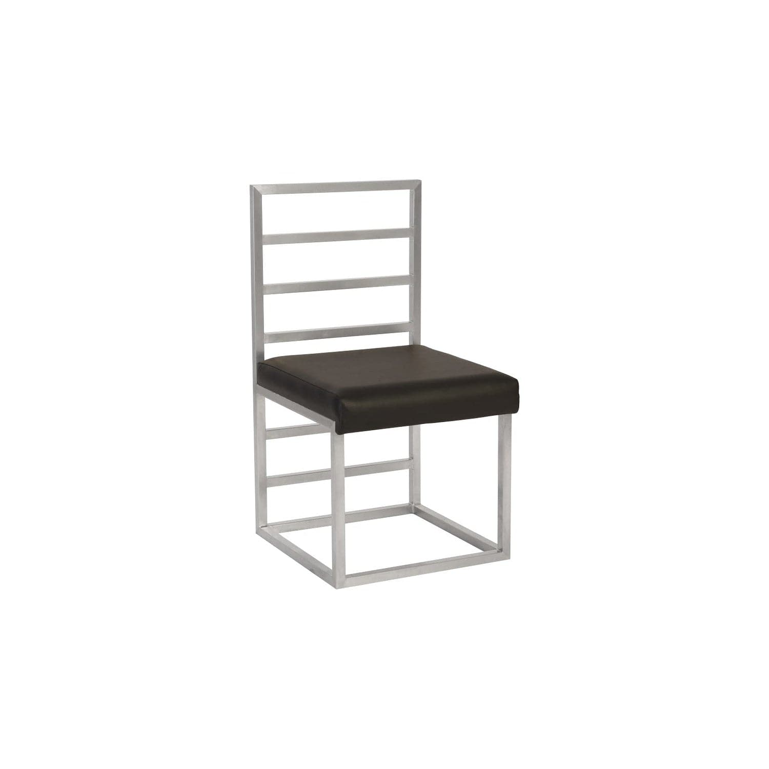 Ladder Dining Chair - Gray/Silver Finish-Phillips Collection-PHIL-ID96164-Dining Chairs-1-France and Son