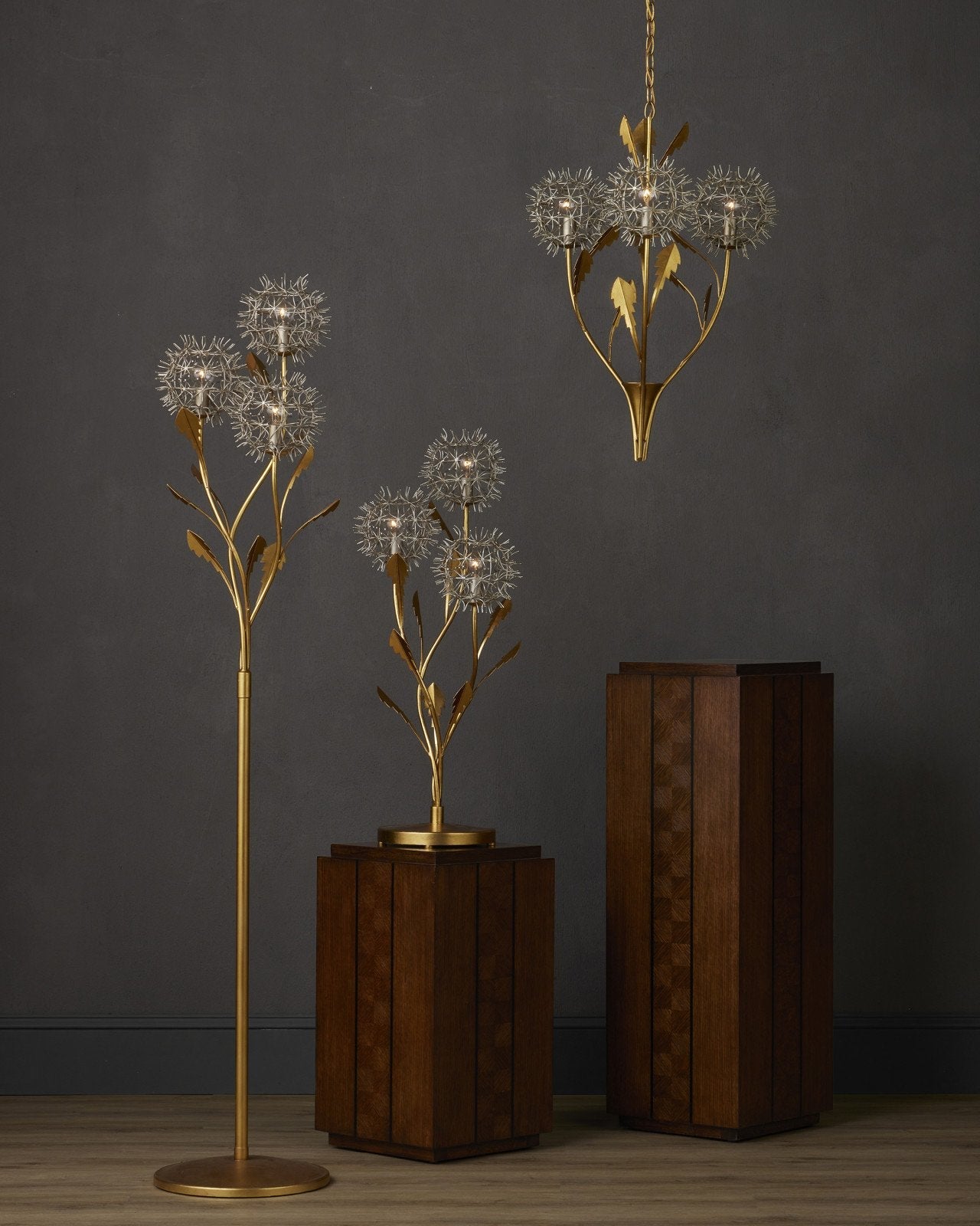 Dandelion Silver & Gold Floor Lamp