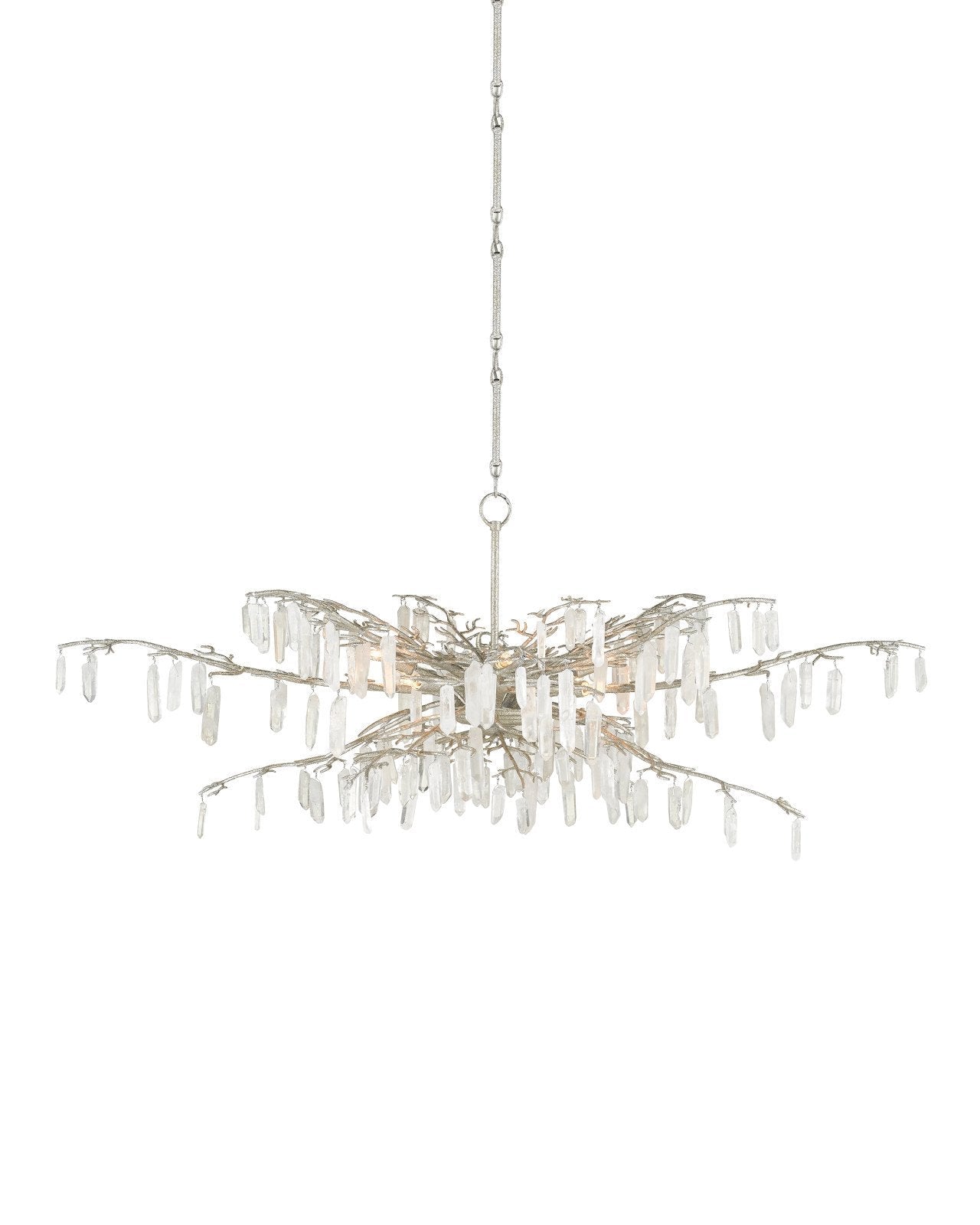 Forest Dawn Silver Chandelier