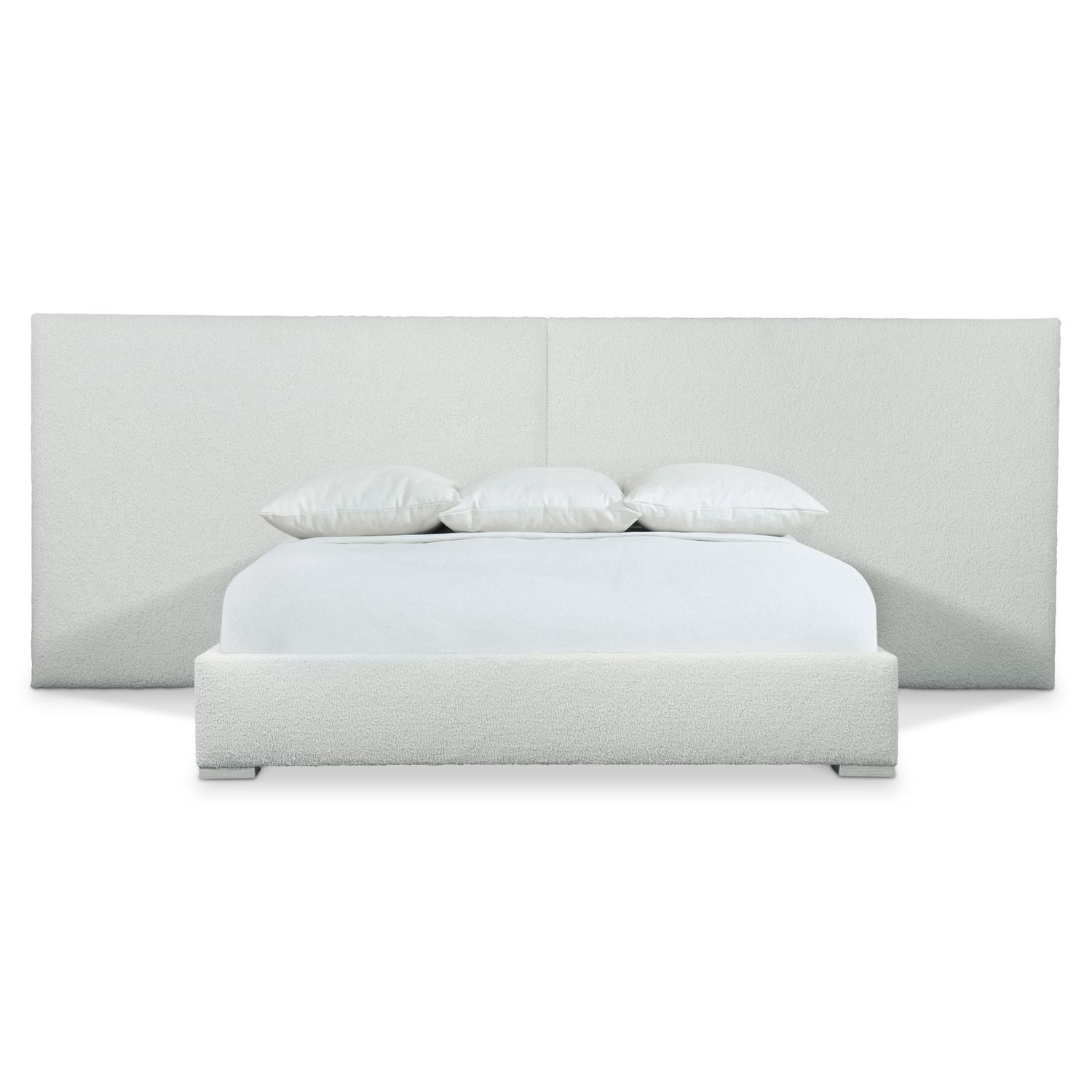 Solaria King Dual Headboard Fully Upholstered Panel Bed