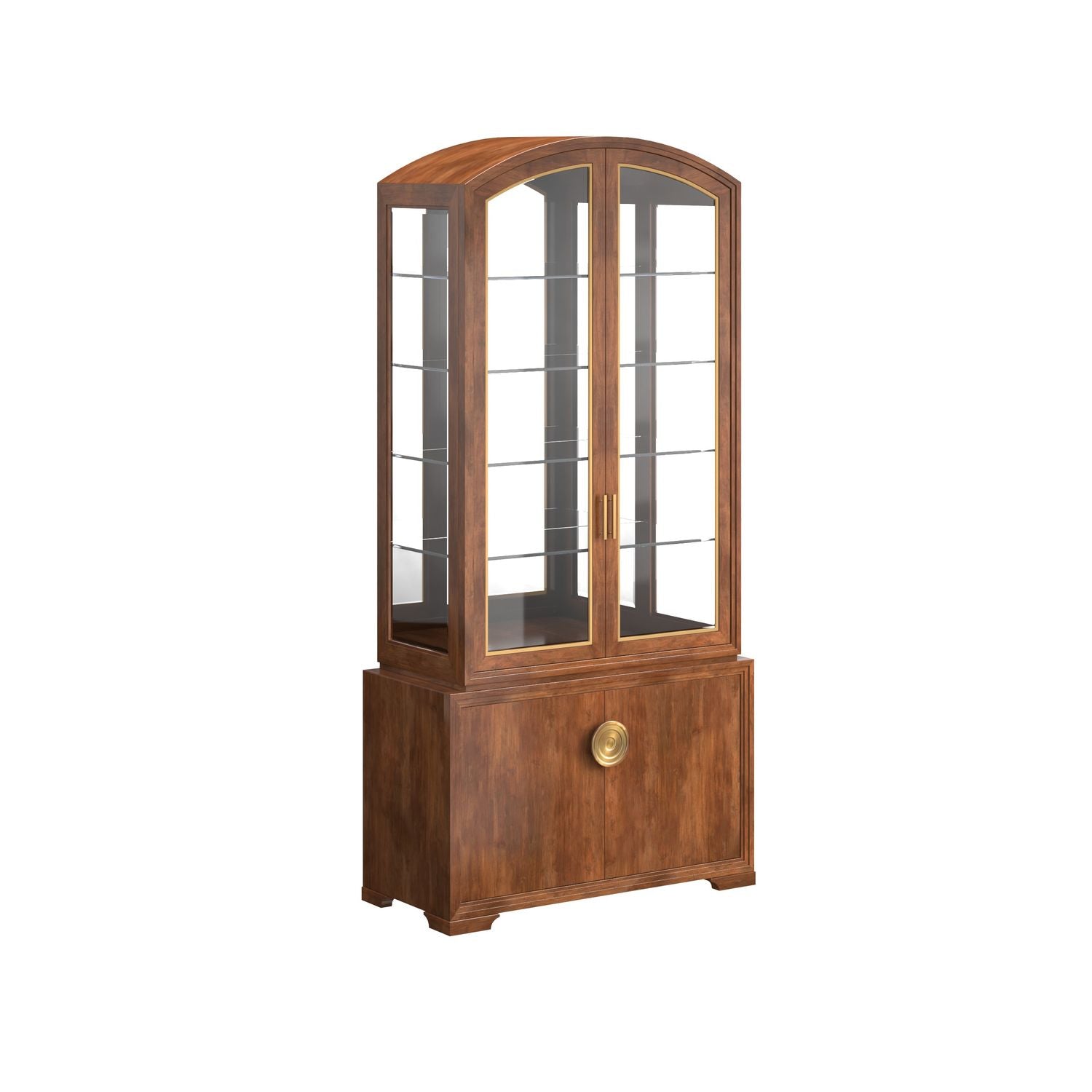 Boulevard Display Curio — Auburn, Burnished Gold