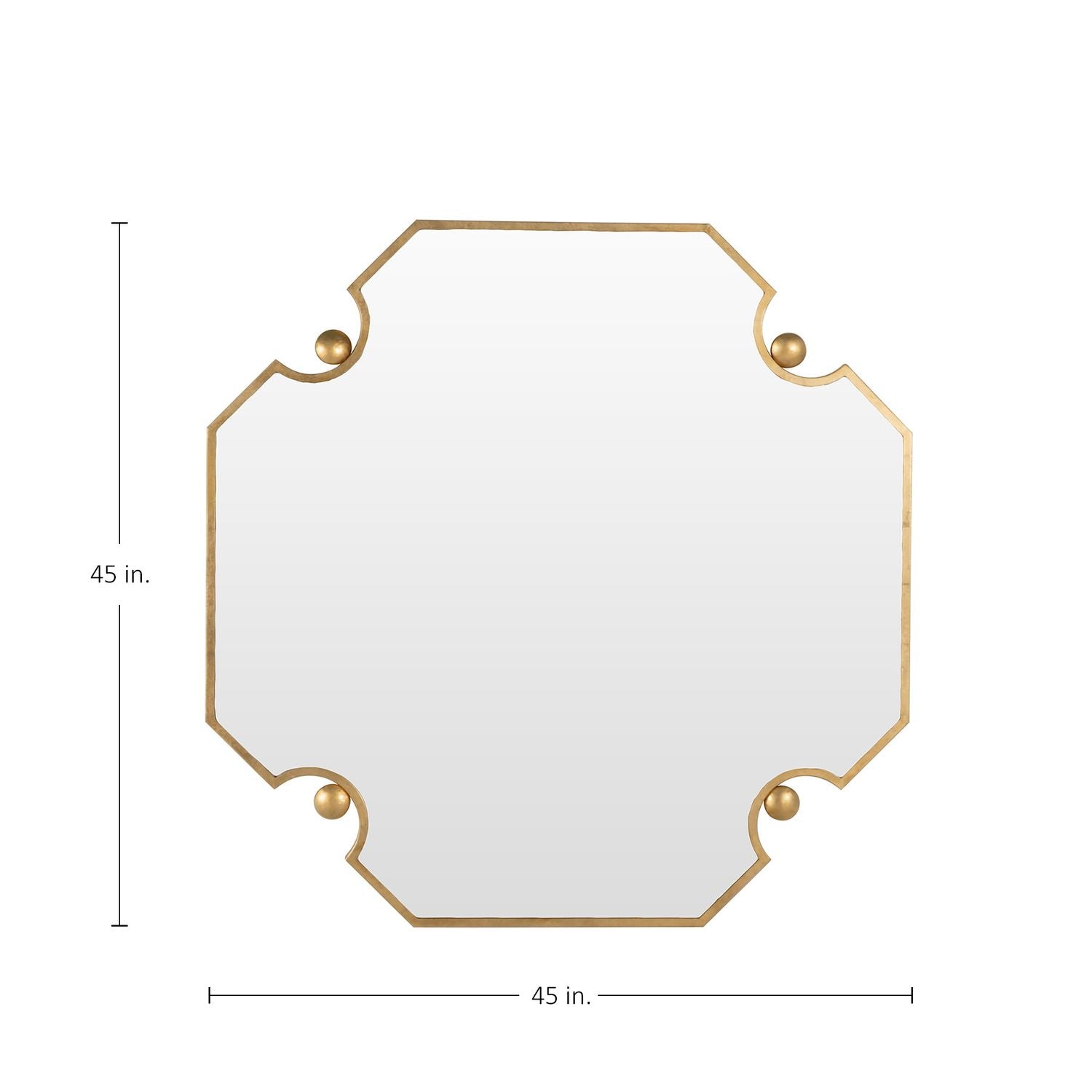 Monet Octagonal Accent Mirror - 45 In. H X 45 In. W X 1 In. D
