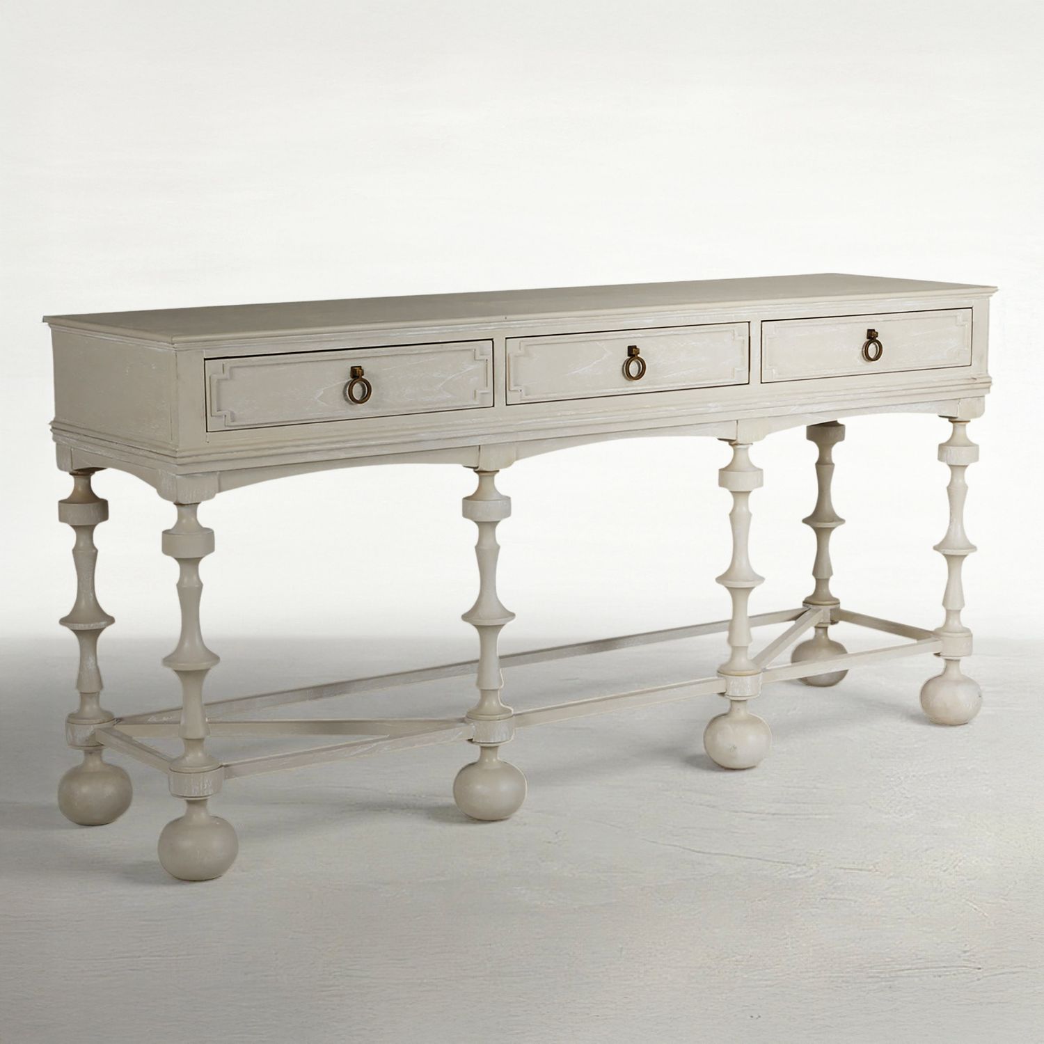 Arrington Mindi Veneer Rectangle Console Table - 76 In. W X 37.25 In. H