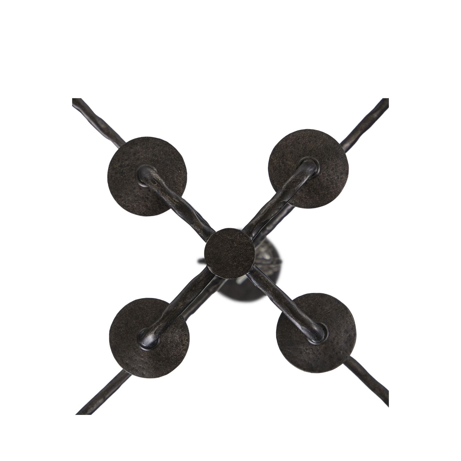 Clover Metal Black Large Pendant - 12.5 In. D X 30 In. H