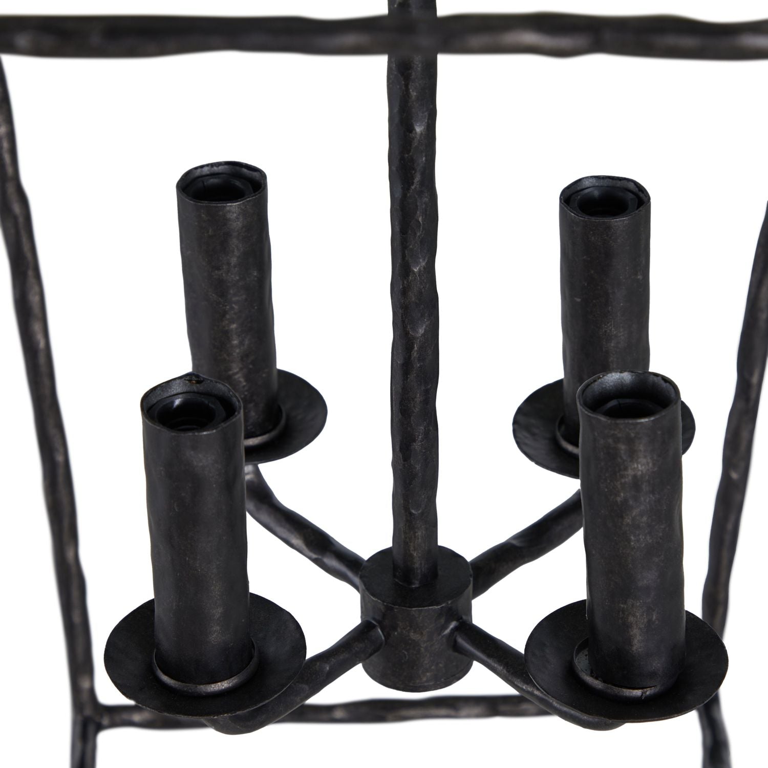 Clover Metal Black Large Pendant - 12.5 In. D X 30 In. H