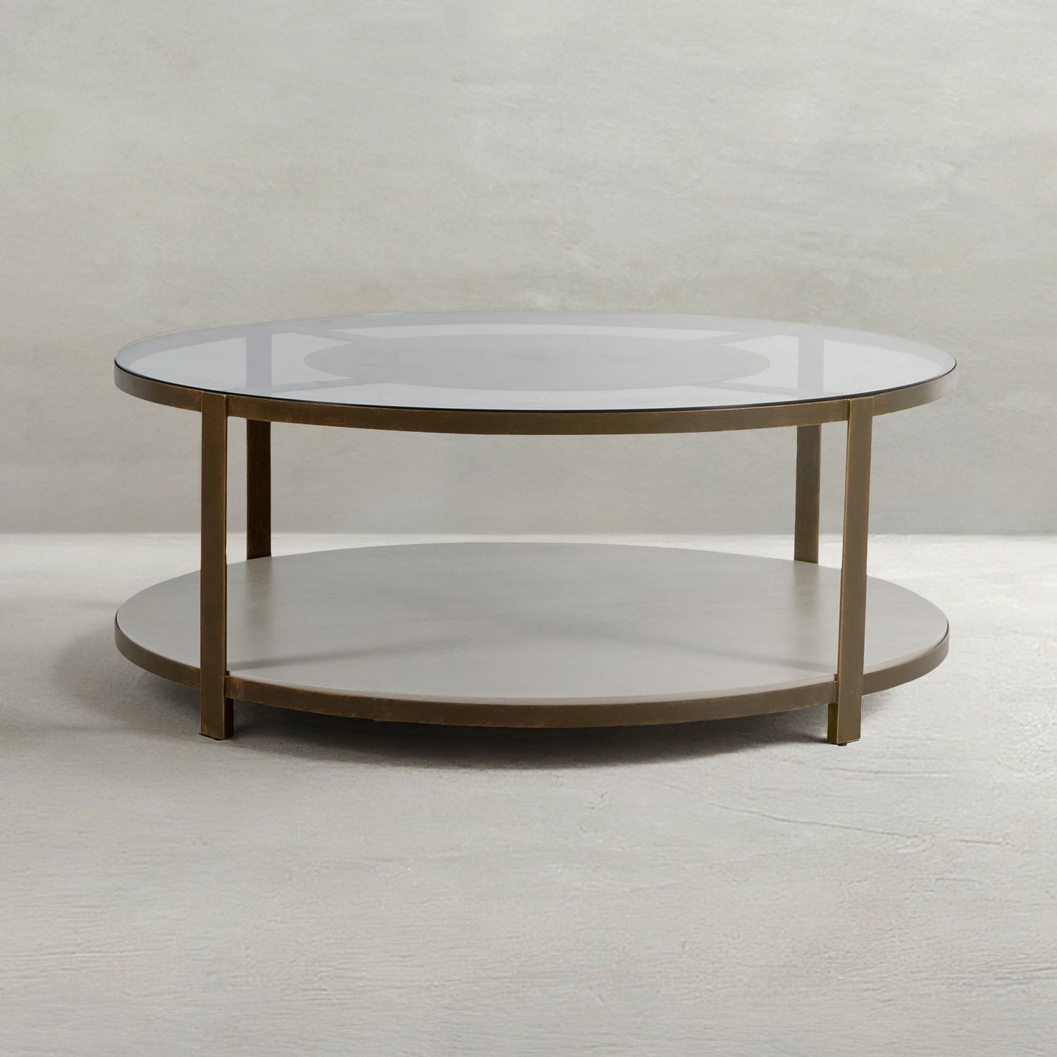 Marlon Metal Round Coffee Table - 48.5 In. W X 19.25 In. H