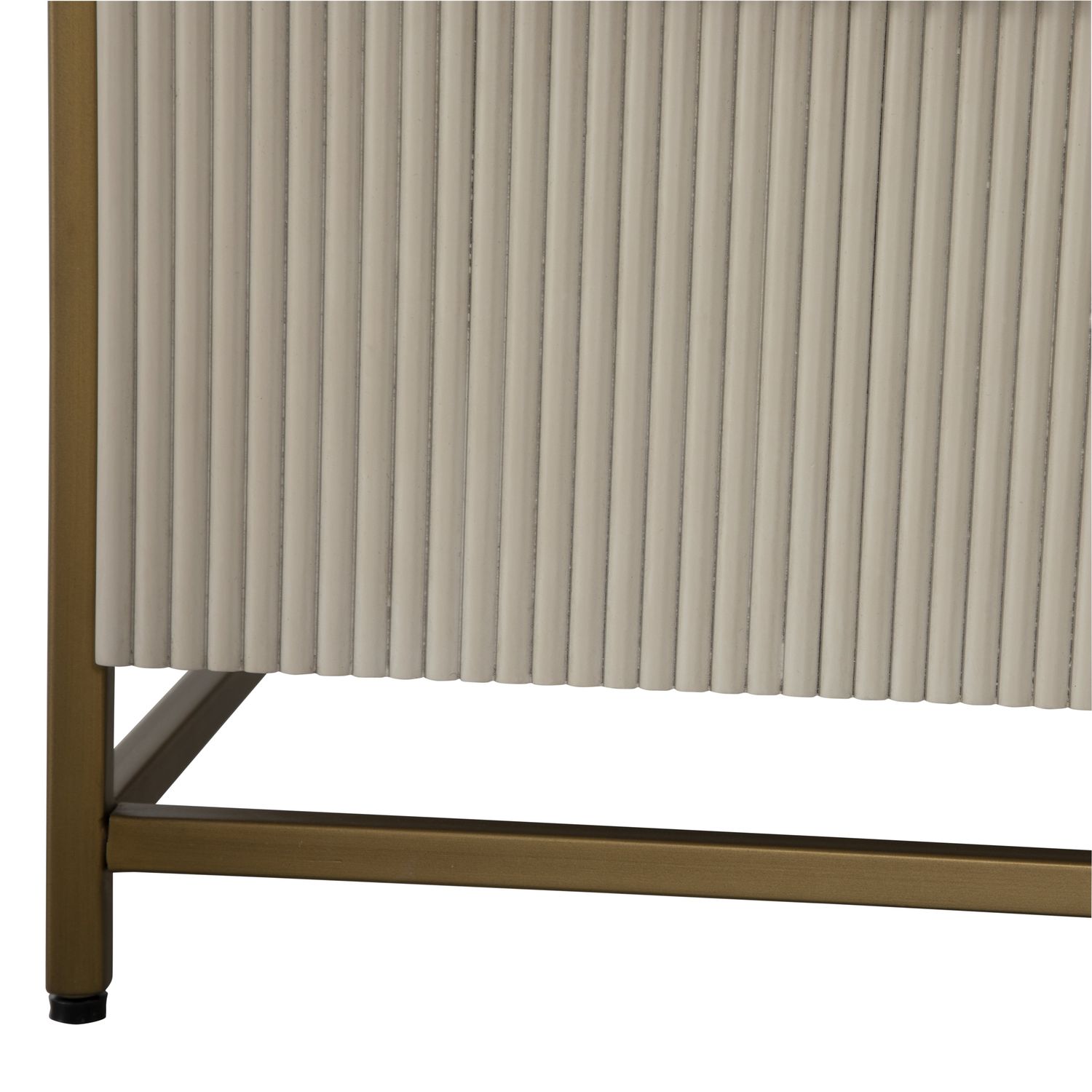 Rowen Wood Storage Desk - 6 Drawers, Sesame White Finish