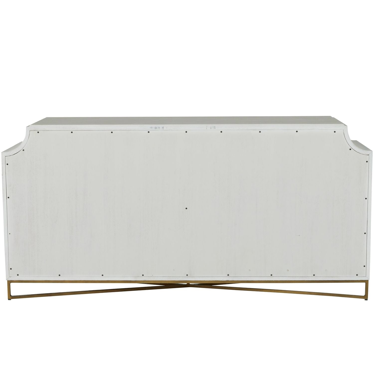 Kirsten Mindi Wood Cabinet - 2 Shelves, Cerused White Coal