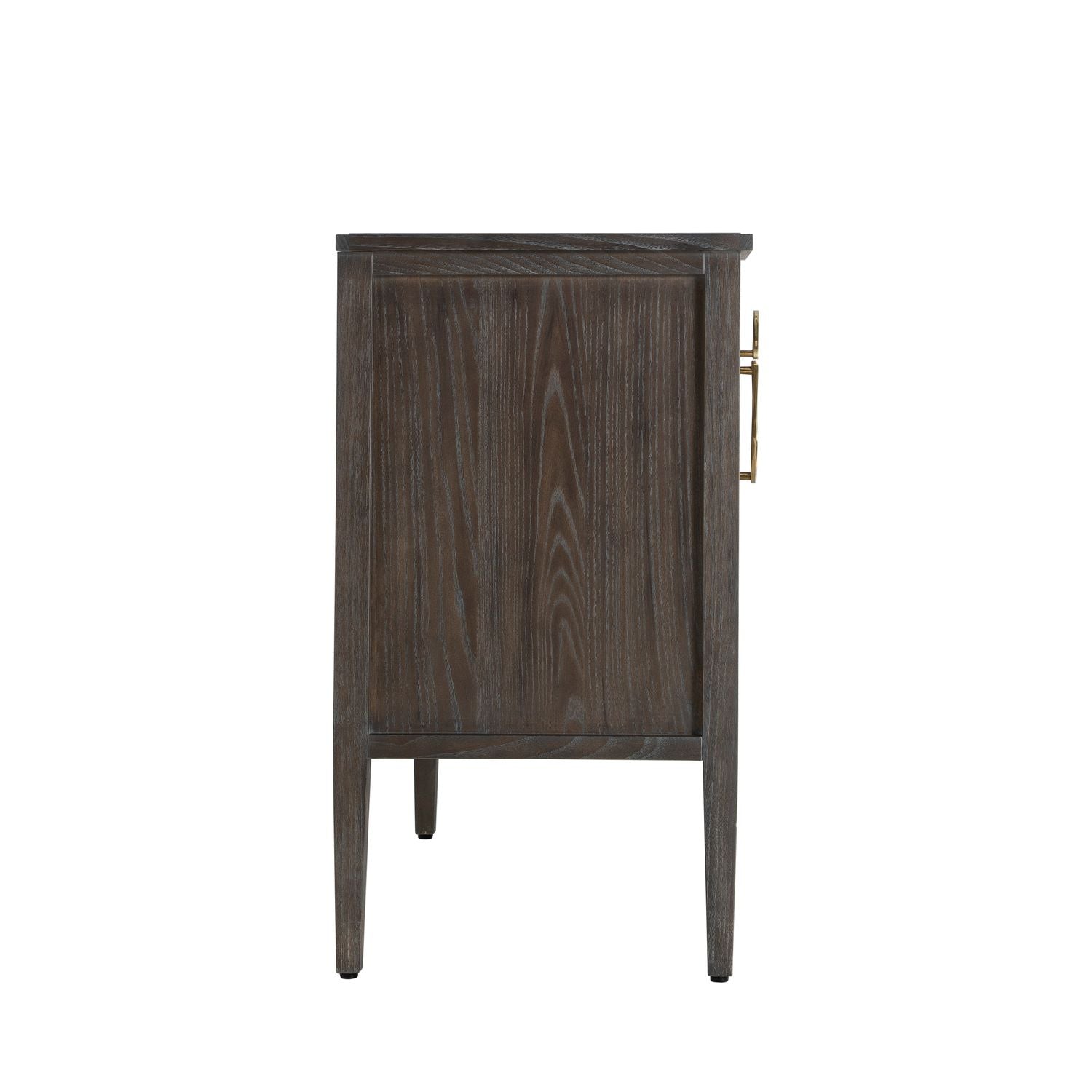 Darrius Wood Tapered Legs Nightstand - 1 Drawer, Cerused Ash