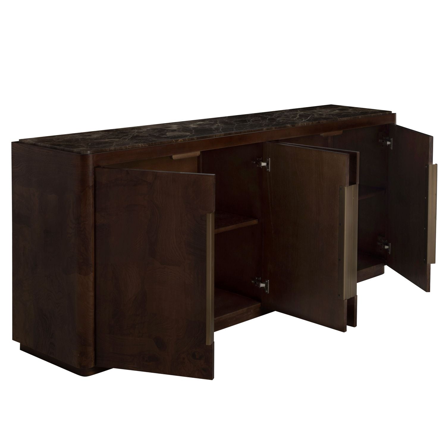 Summit Ash Burl Sideboard - 2 Shelves, Dusk