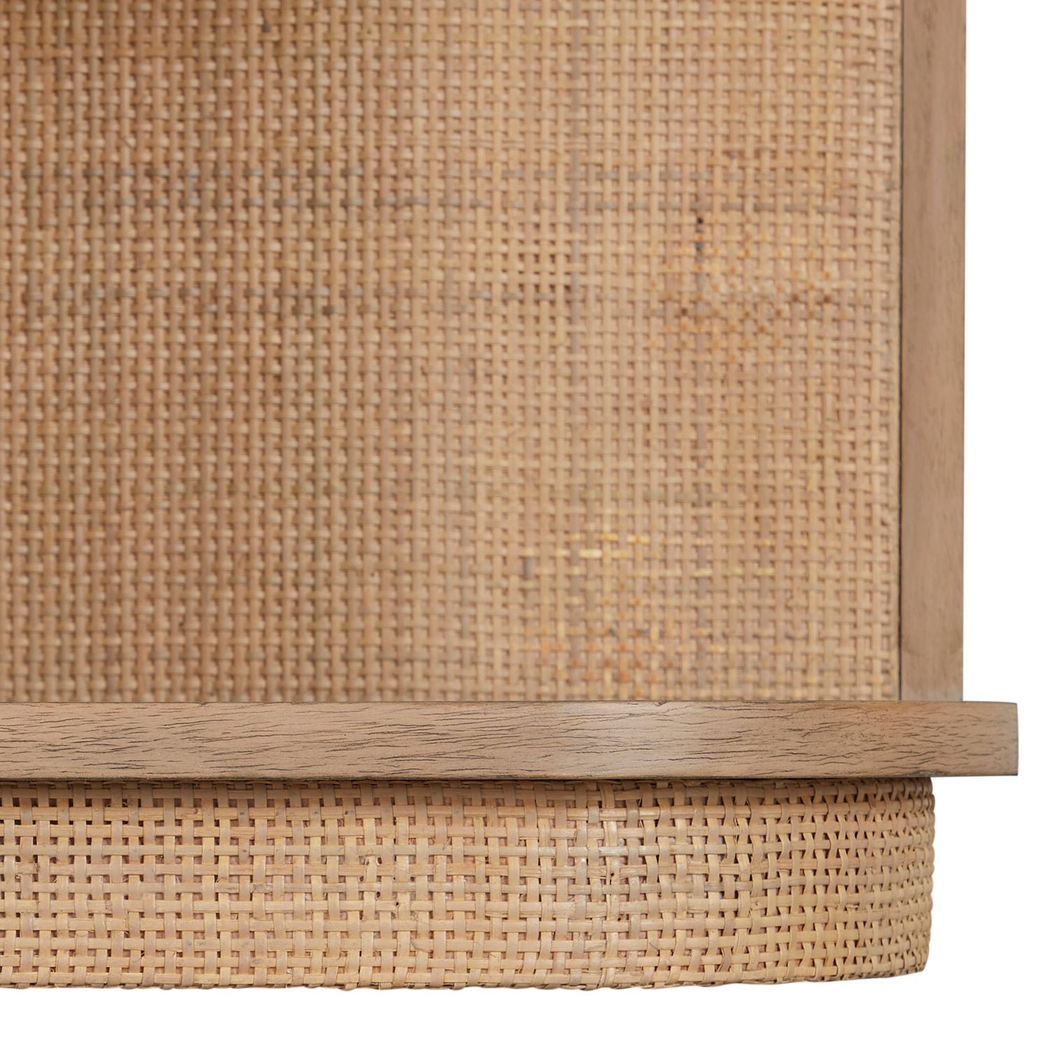 Elsa Mindi Wood Desk - 6 Soft-Close Drawers, Blonde Natural