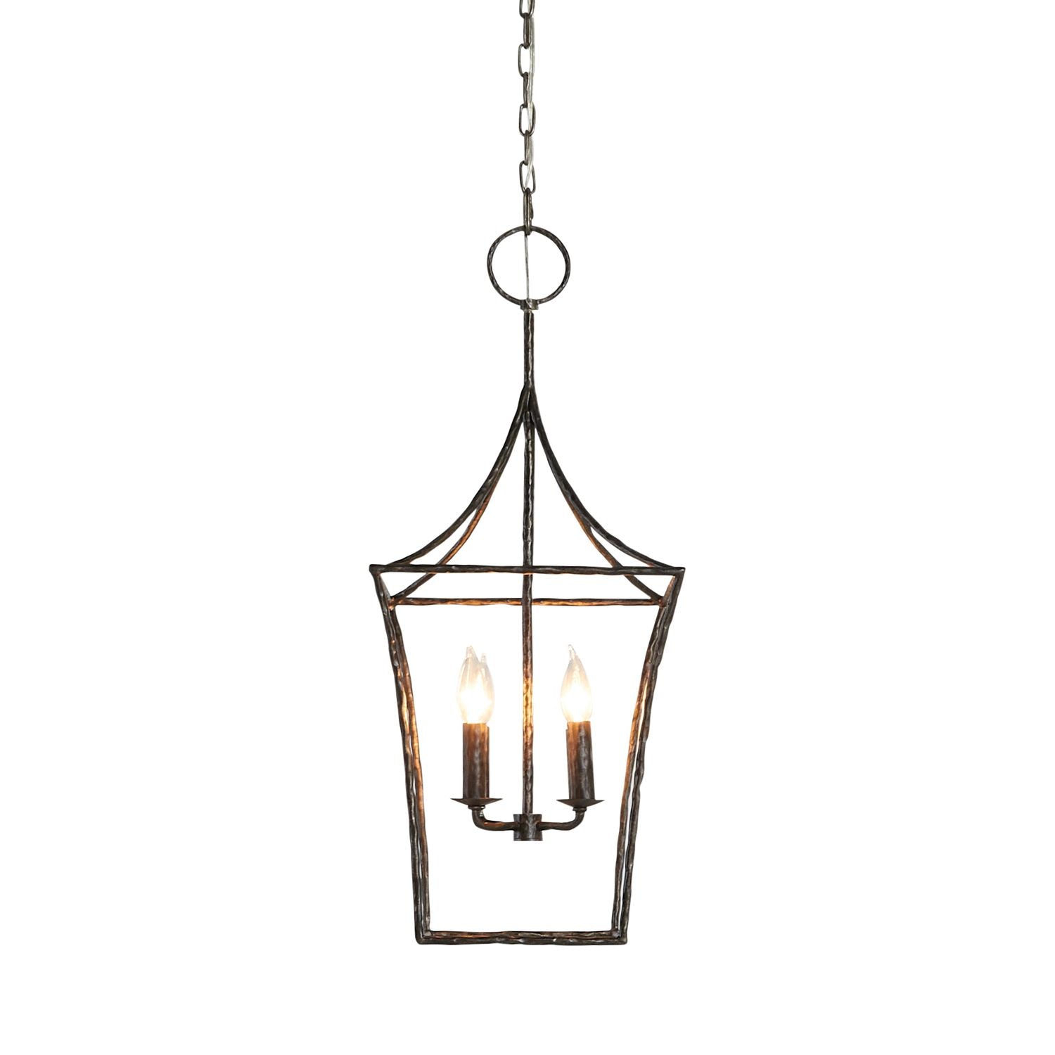 Clover Metal Black Large Pendant - 12.5 In. D X 30 In. H