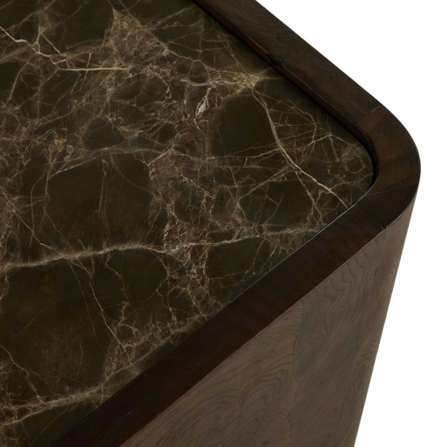 Summit Ash Burl Circle Pedestal Coffee Table - Dusk, 48 In. W X 17.5 In. H