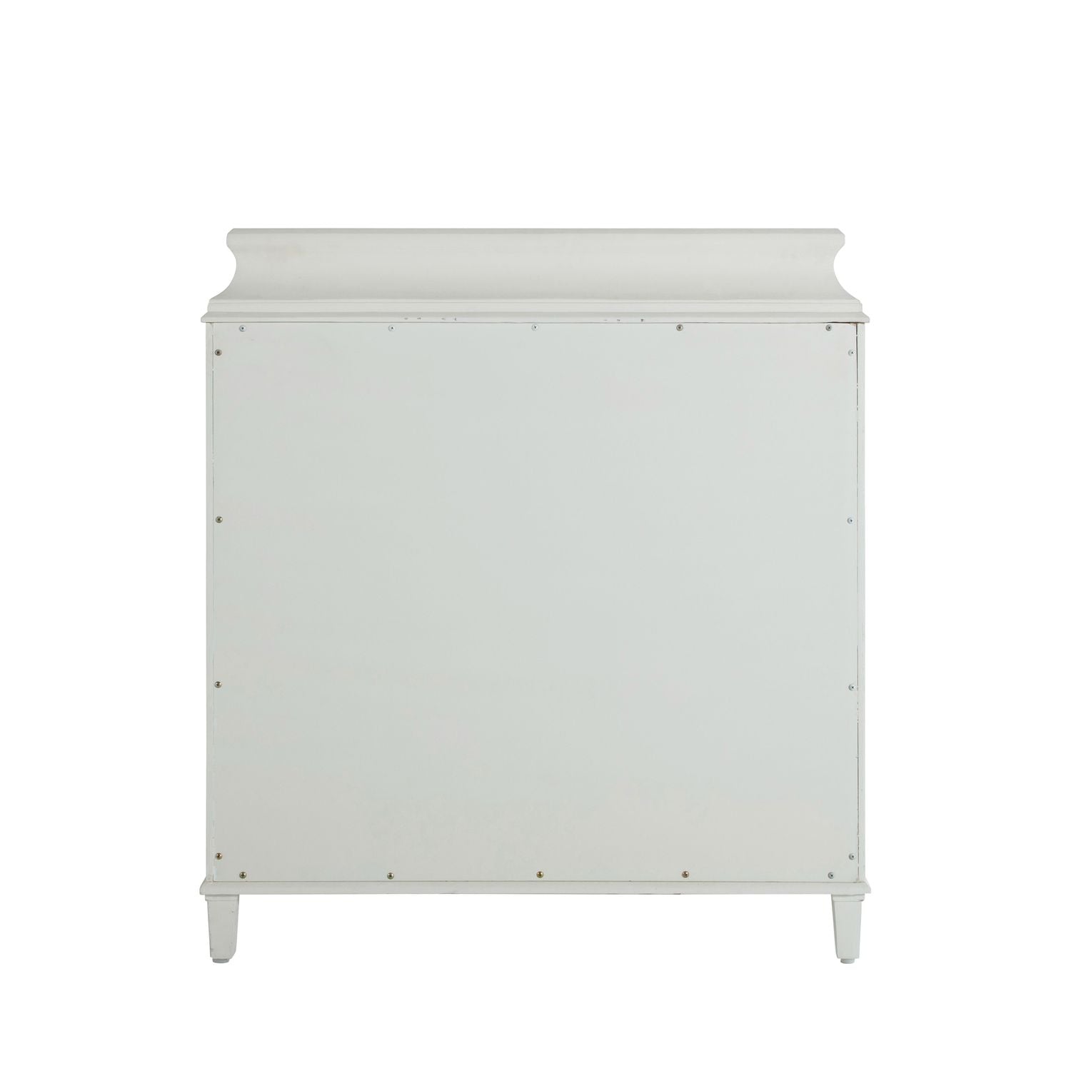 Irene Mindi Wood Chest - 5 Drawers, Antique White