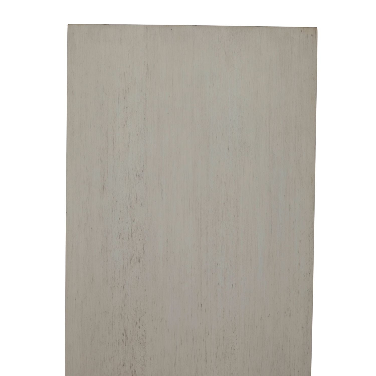 Molena Mahogany Geometric Cabinet - 2 Shelves, Sesame White Antique Gray