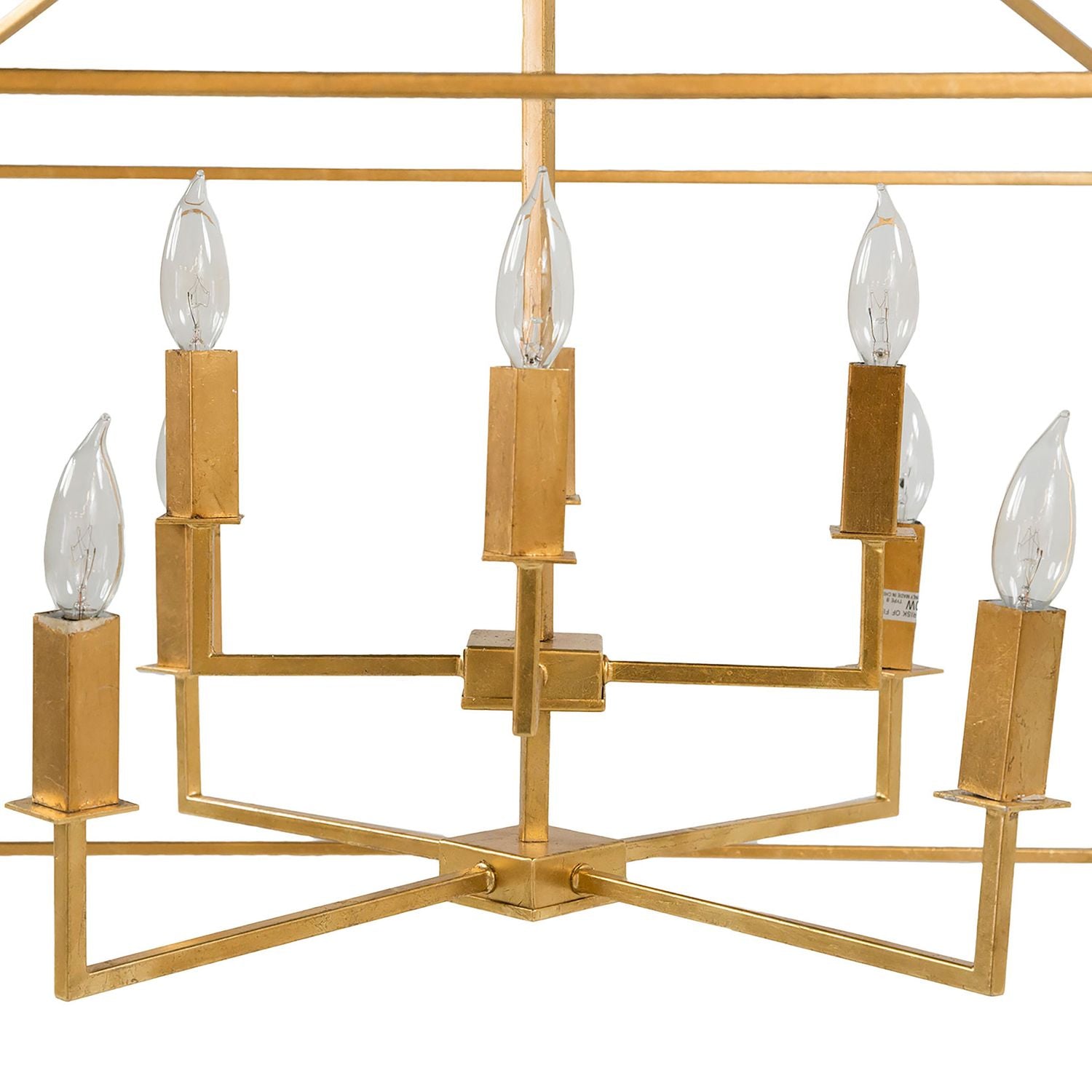 Adler Metal Vintage Gold Chandelier - 32.5 In. D X 26.5 In. H