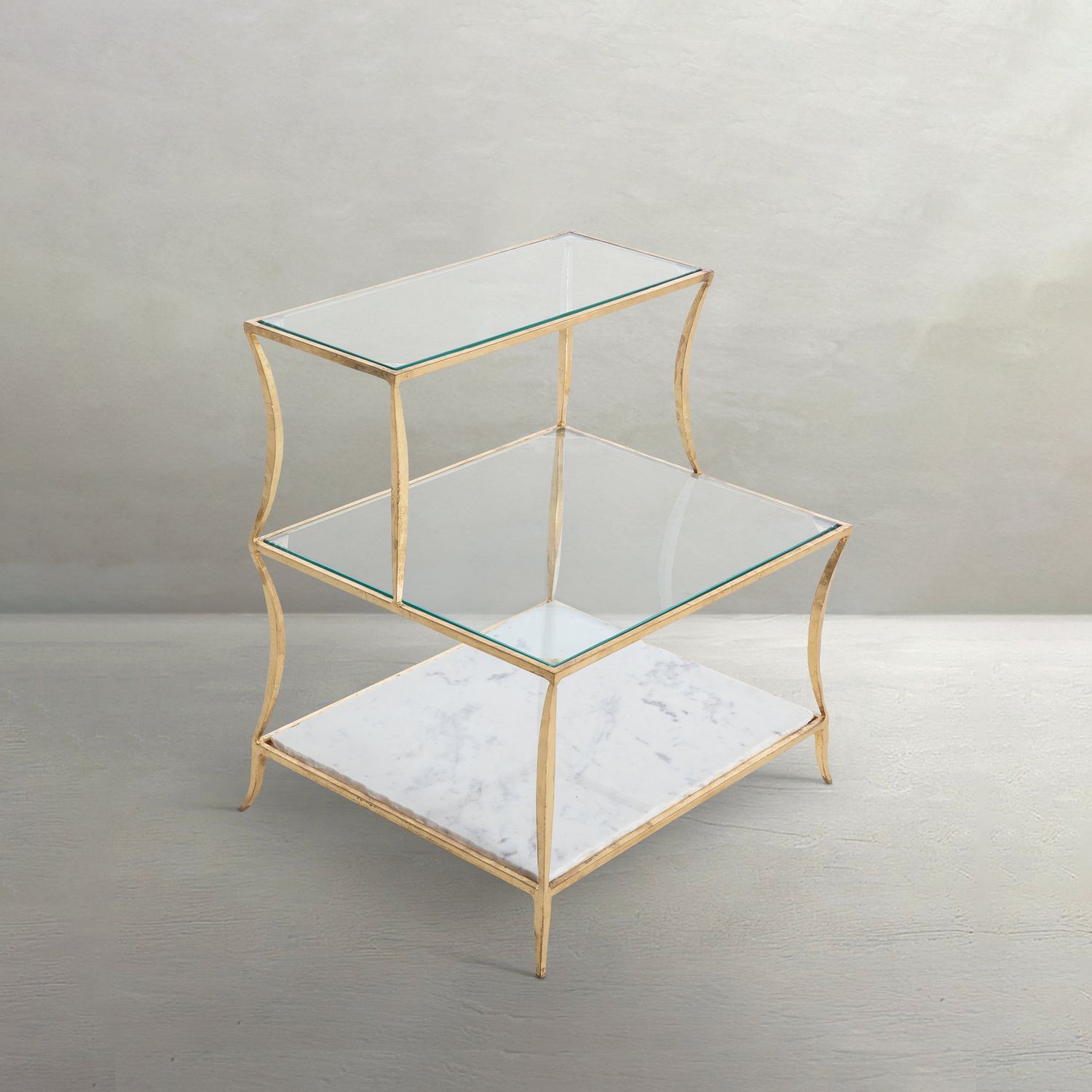Hirsch Metal Rectangle Side Table - 25 In. W X 27 In. H