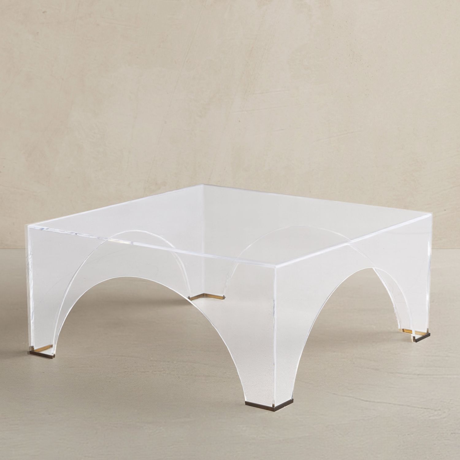 Cindy Acrylic Rectangle Coffee Table - 40 In. W X 18 In. H