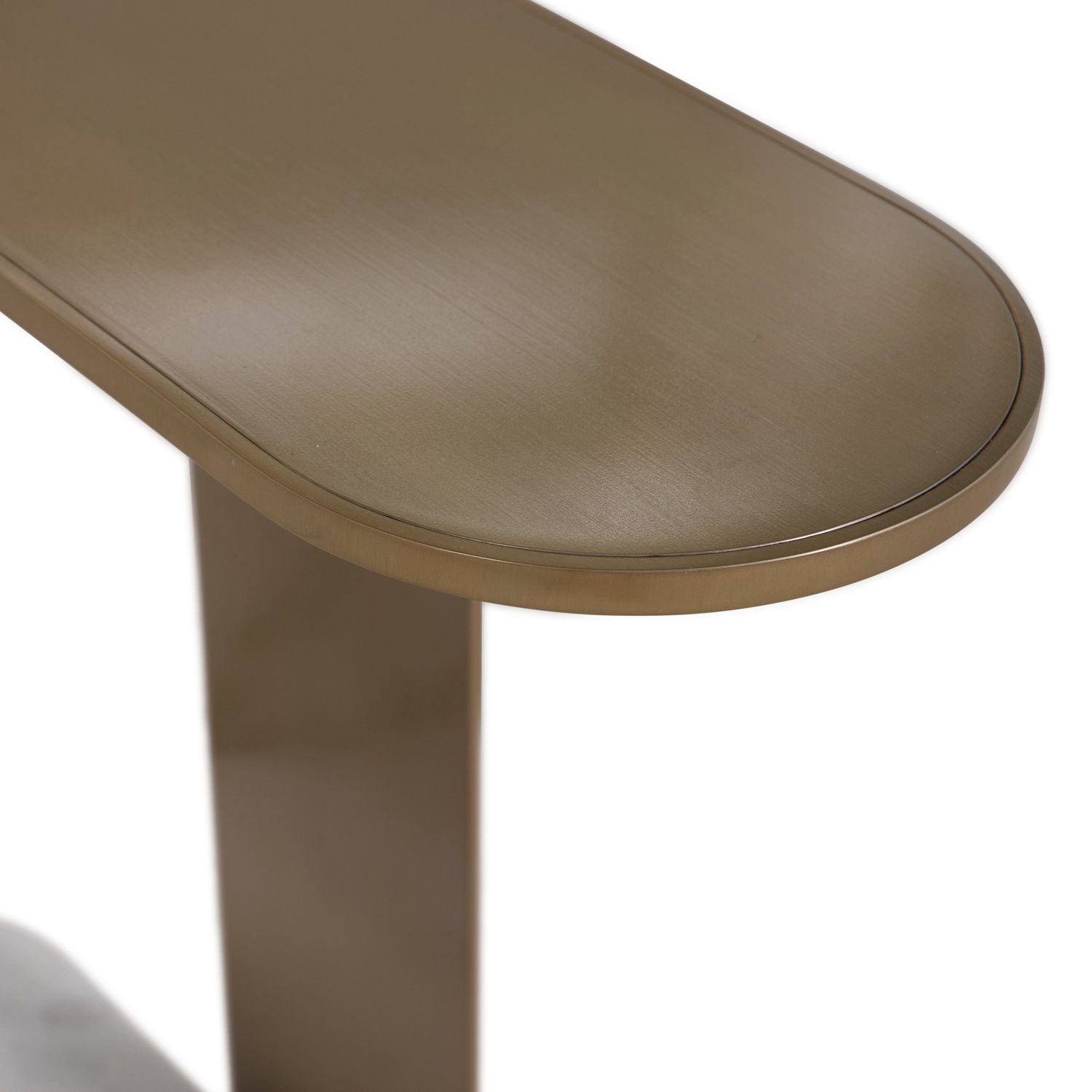 Cascade Metal Oval Side Table - 8 In. W X 24 In. H