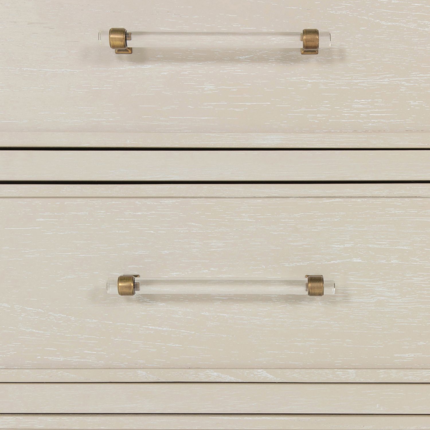 Alexandra Mindi Wood Storage Chest - 3 Drawers, Cerused White
