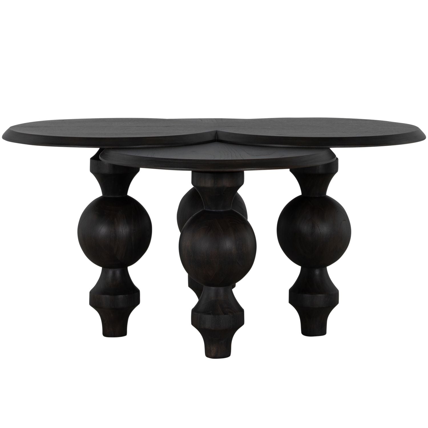 Coco Mindi Veneer Unique Coffee Table - 45.25 In. W X 22.5 In. H