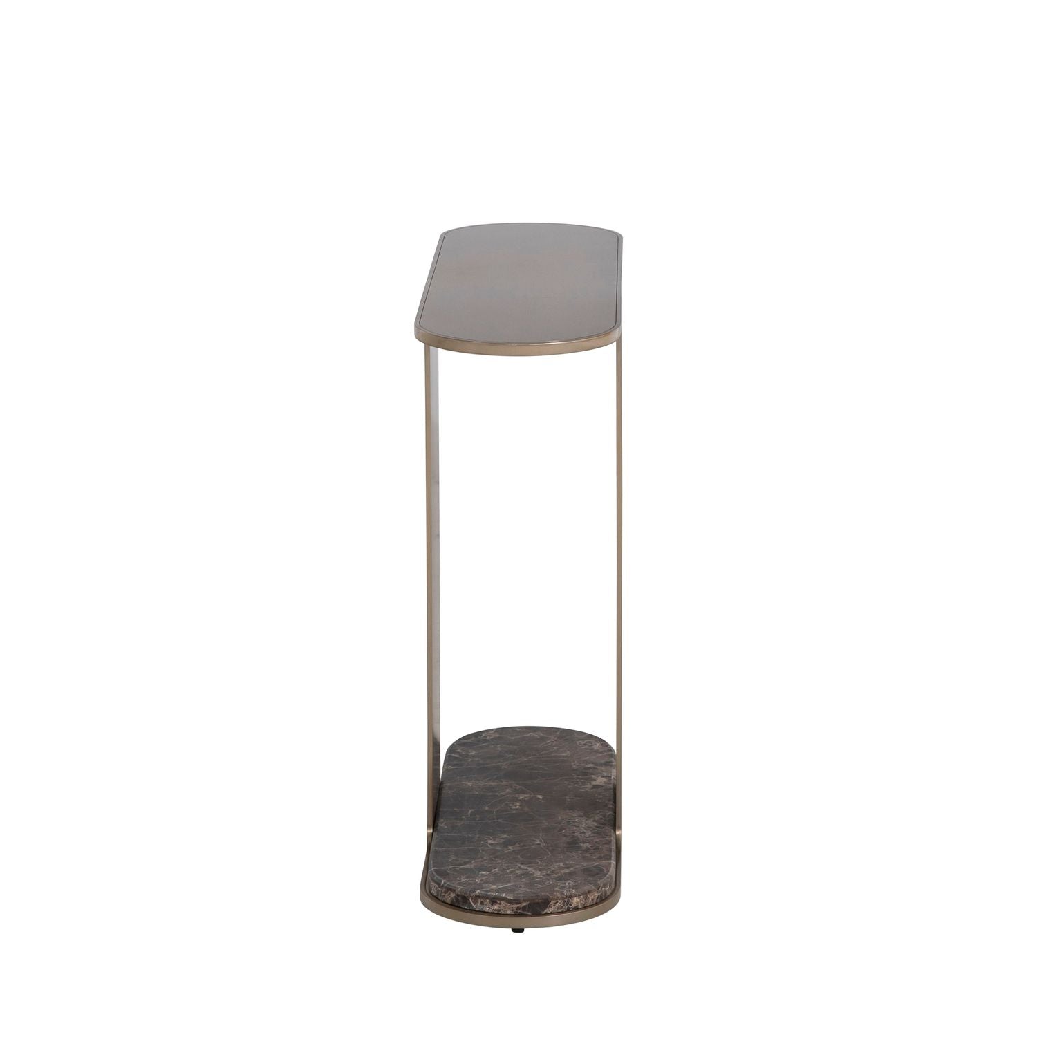 Cascade Metal Oval Side Table - 8 In. W X 24 In. H