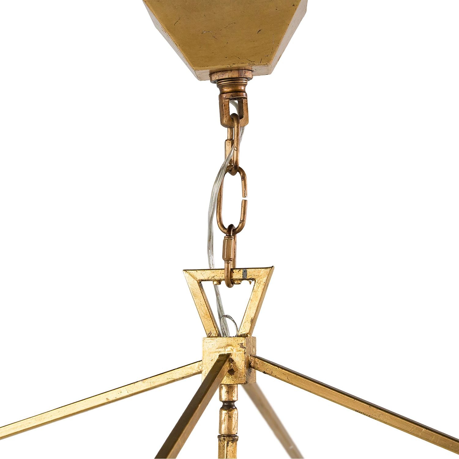 Adler Metal Vintage Gold Chandelier - 24.5 In. D X 23.5 In. H