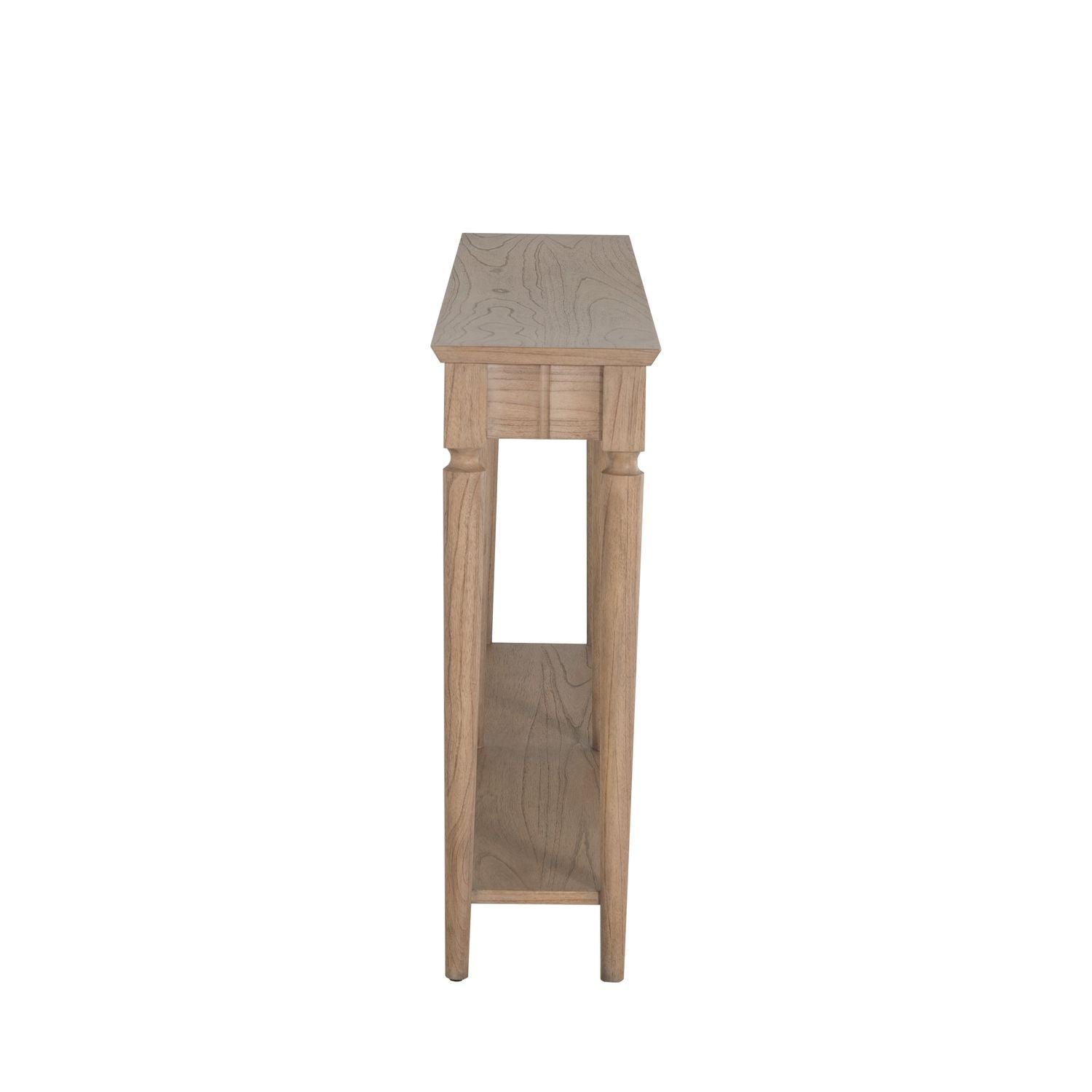 Peterson Mindi Veneer Long Rectangle Trestle Console Table - Natural, 64 In. W X 34 In. H