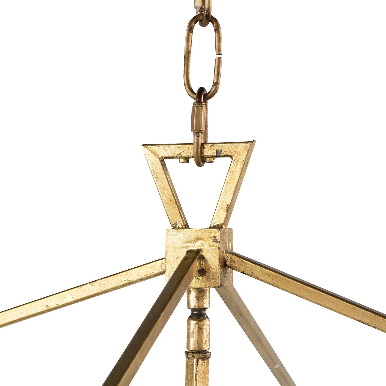 Adler Metal Vintage Gold Chandelier - 24.5 In. D X 23.5 In. H