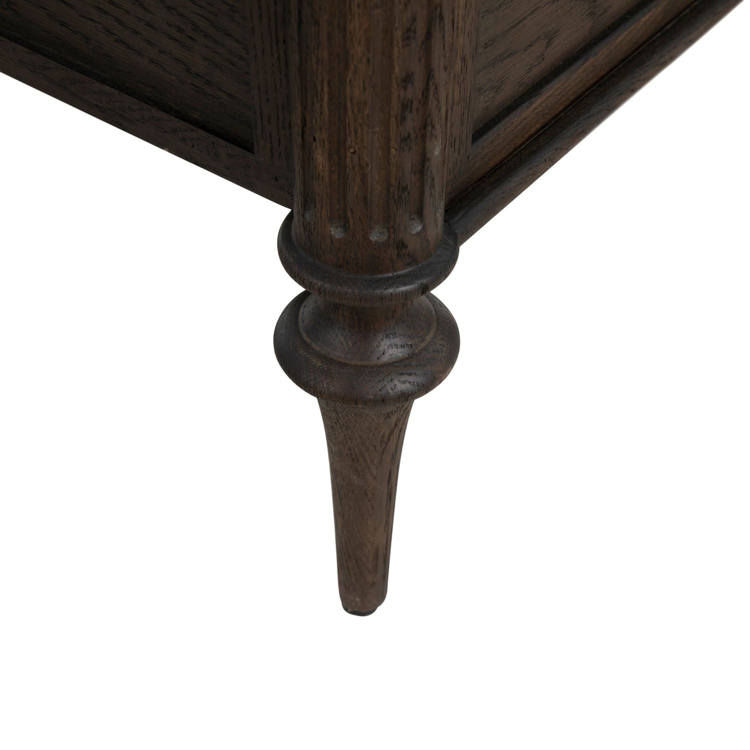 Andrea Oak Veneer Classic Fluted Bed