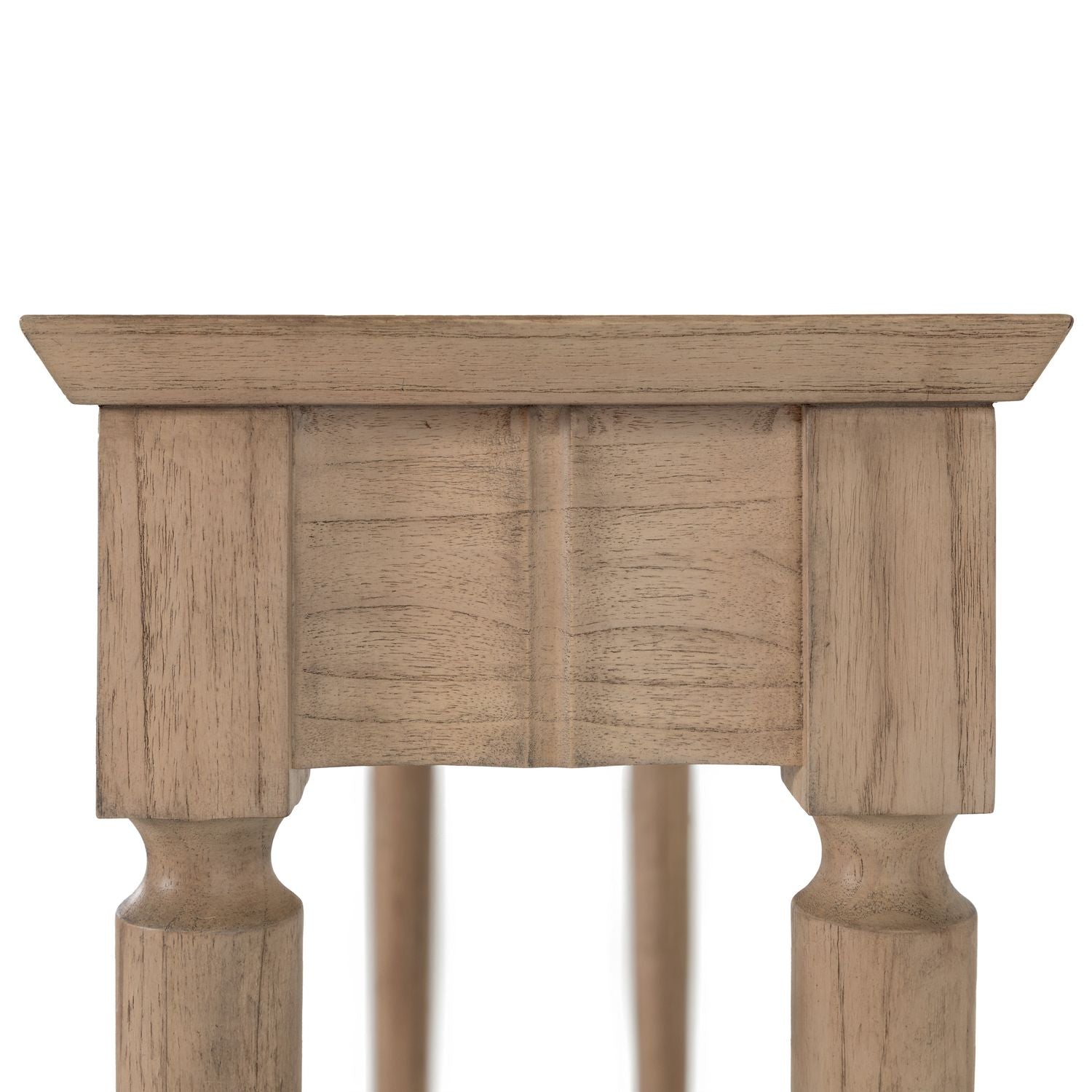 Peterson Mindi Veneer Rectangle Trestle Console Table - Natural, 41 In. W X 32 In. H
