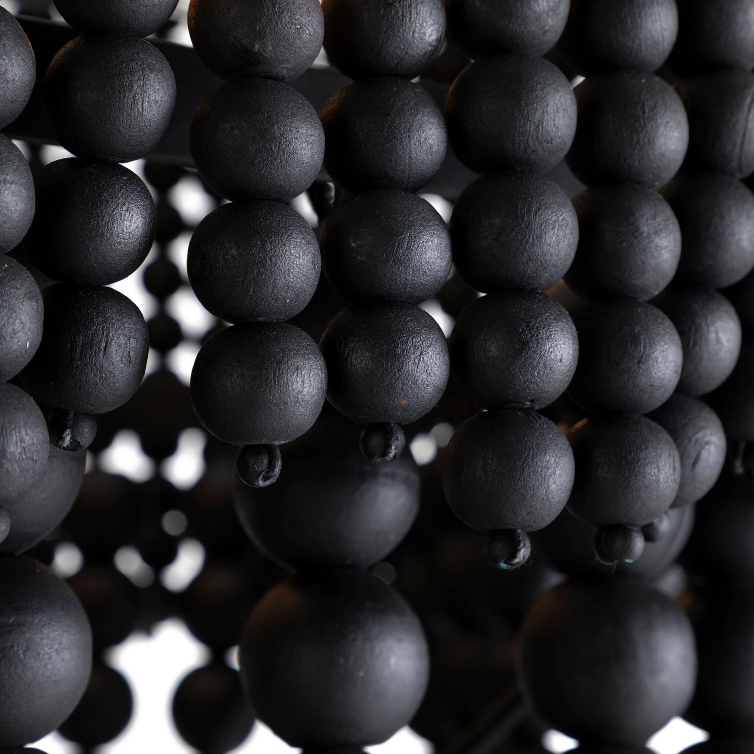 Norton Metal Charcoal Matte Black Beads Chandelier - 29 In. D X 34.5 In. H