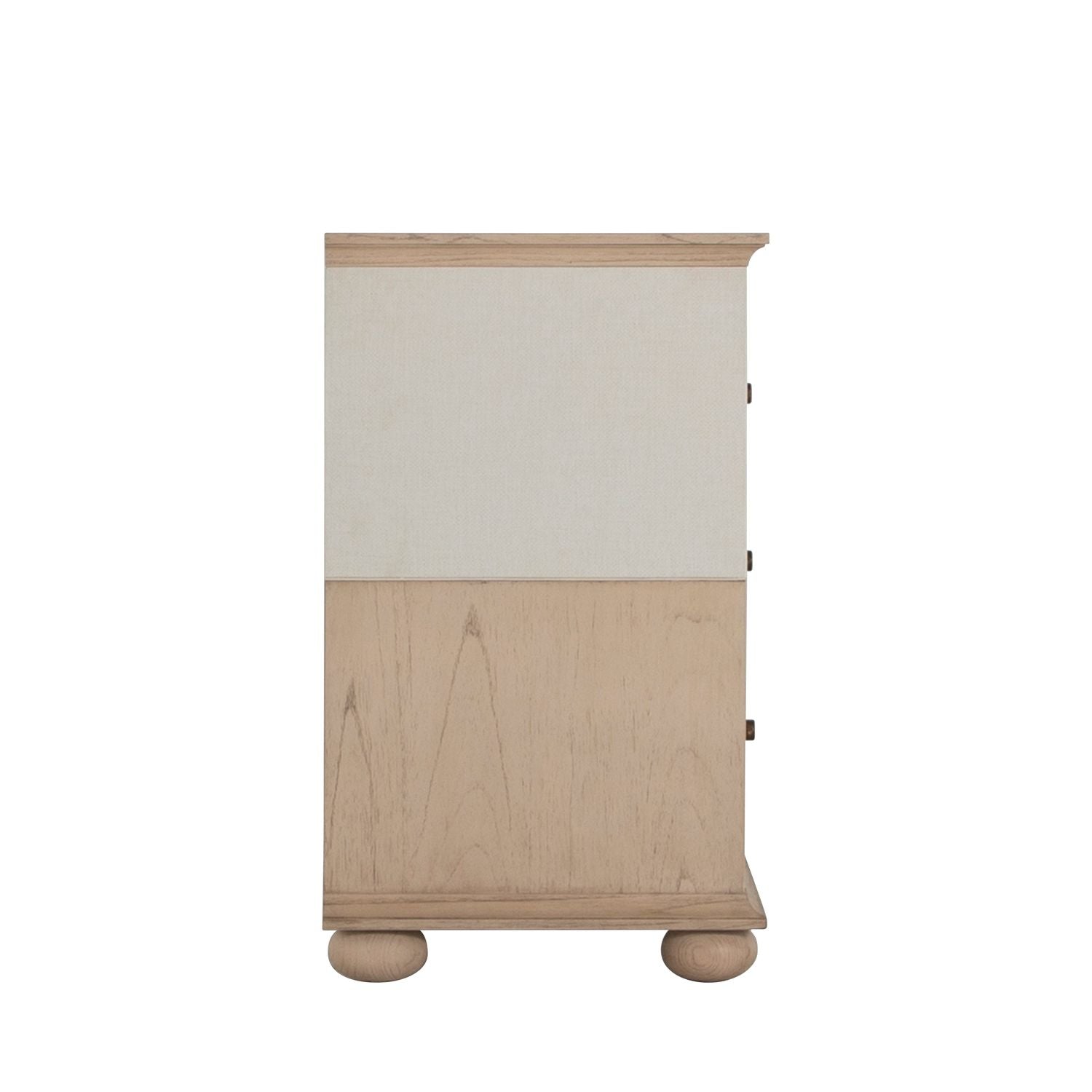 Crestine Mindi Wood Chest - 3 Drawers, White Raffia