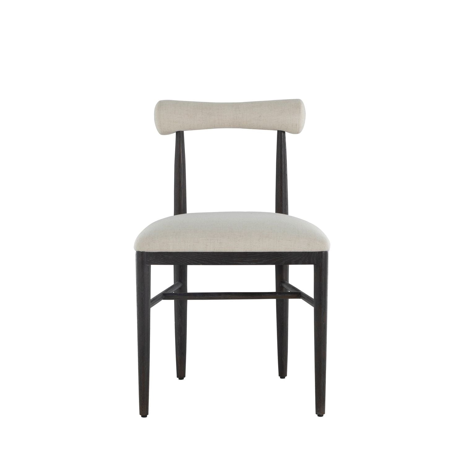 Vira Oak Side Chair - Cerused Forest Black Linen