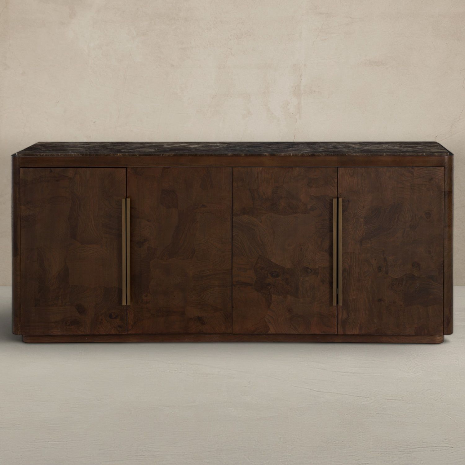 Summit Ash Burl Sideboard - 2 Shelves, Dusk