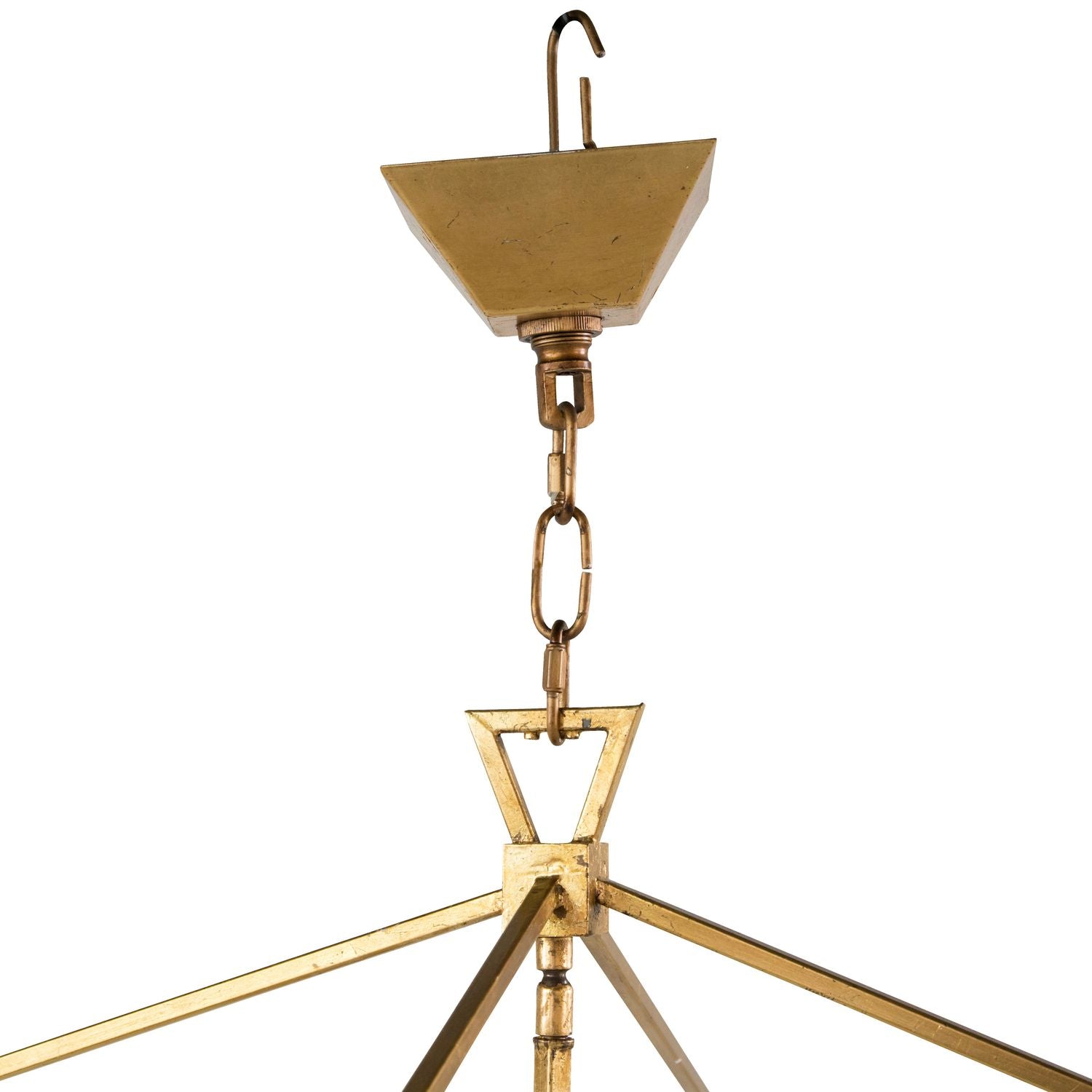Adler Metal Vintage Gold Chandelier - 24.5 In. D X 23.5 In. H