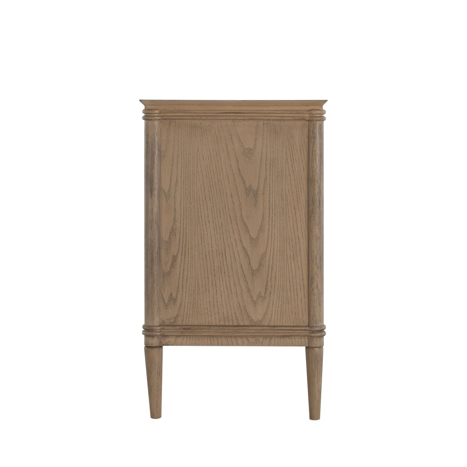 Linnea Oak Wood Storage Dresser - 6 Drawers, Blonde Natural