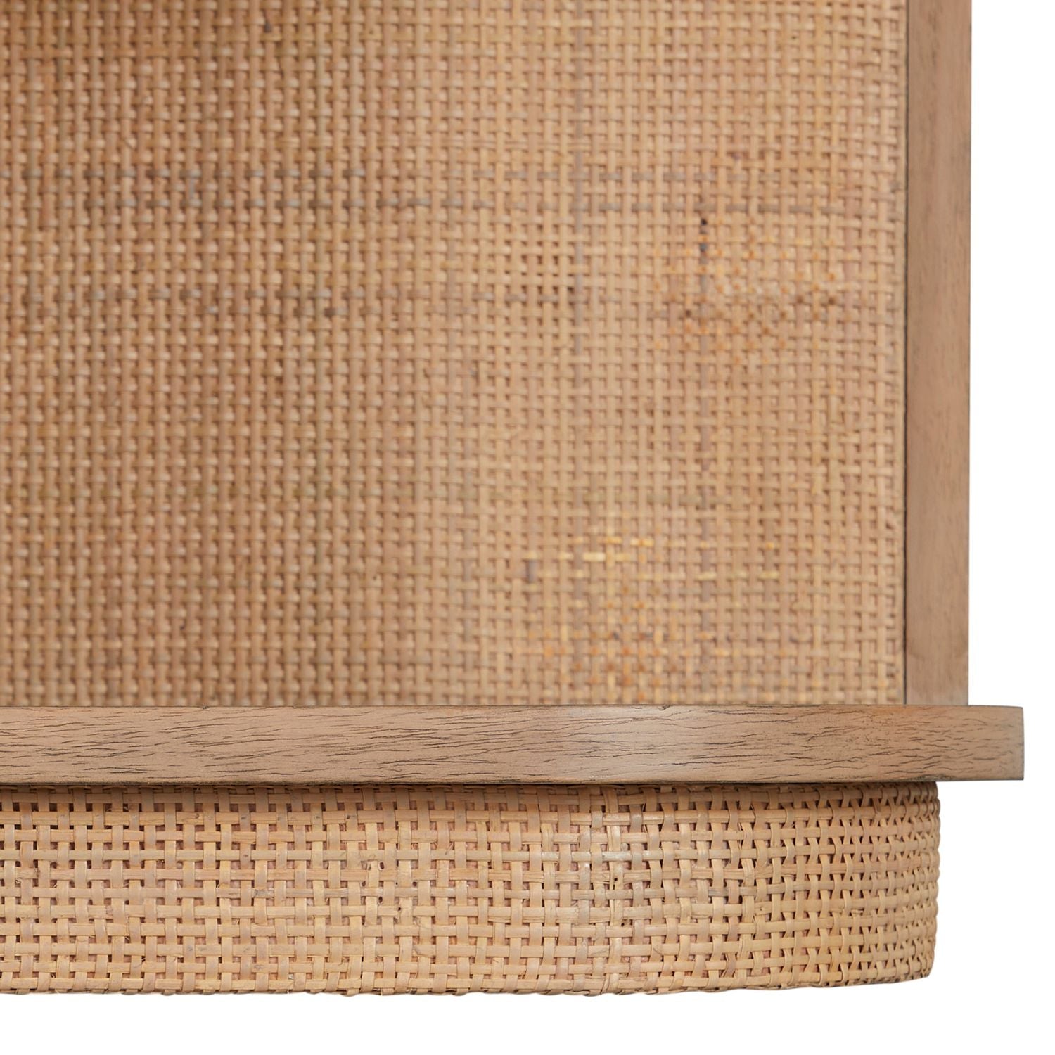 Elsa Mindi Wood Desk - 6 Soft-Close Drawers, Blonde Natural