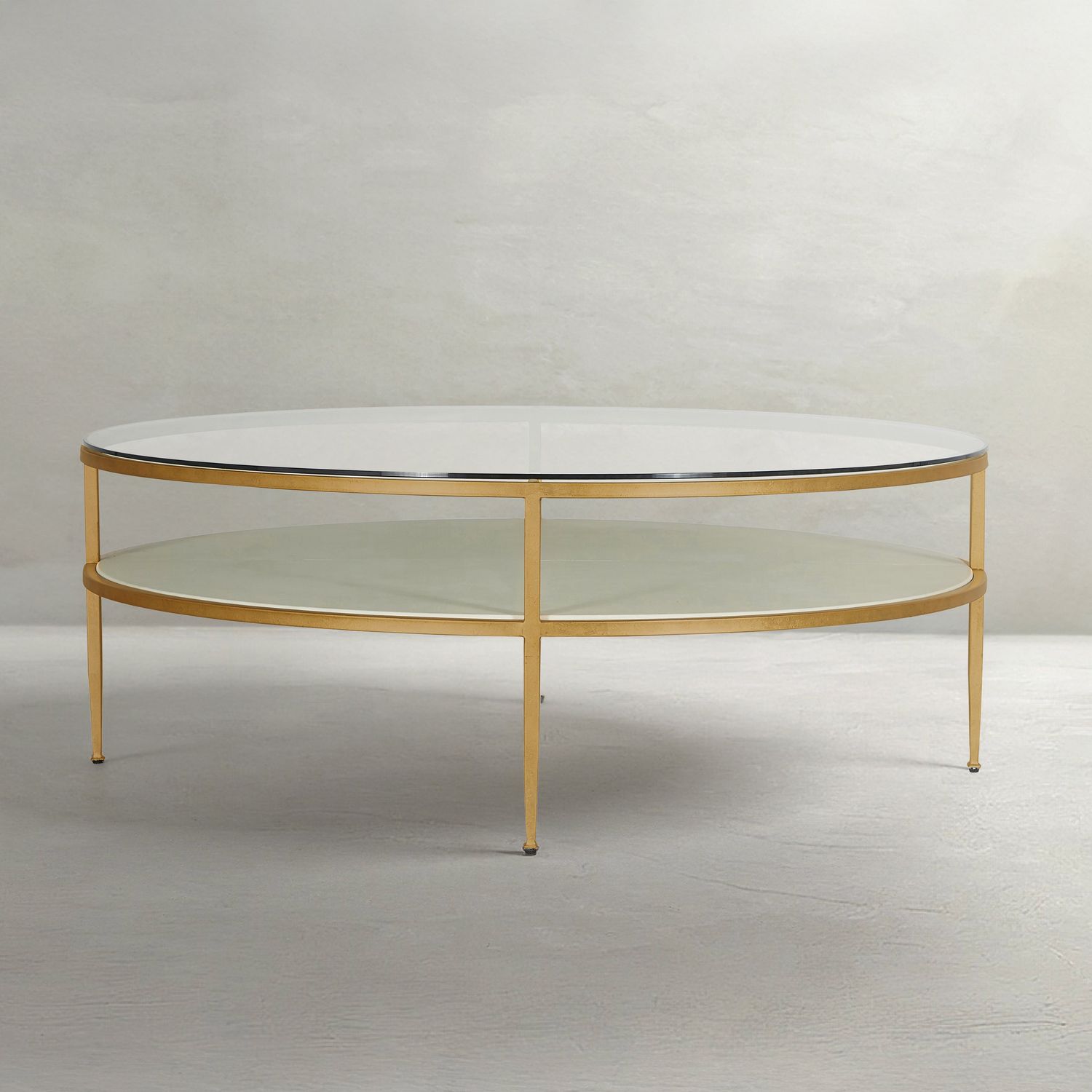 Constance Metal Round Coffee Table - 50 In. W X 18.5 In. H