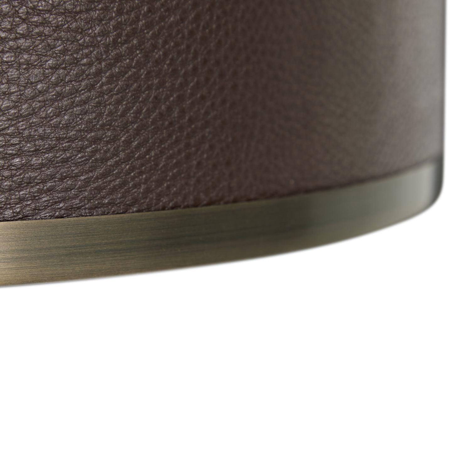 Vistara Mountain Bronze Leather Table Lamp - 26 In. H