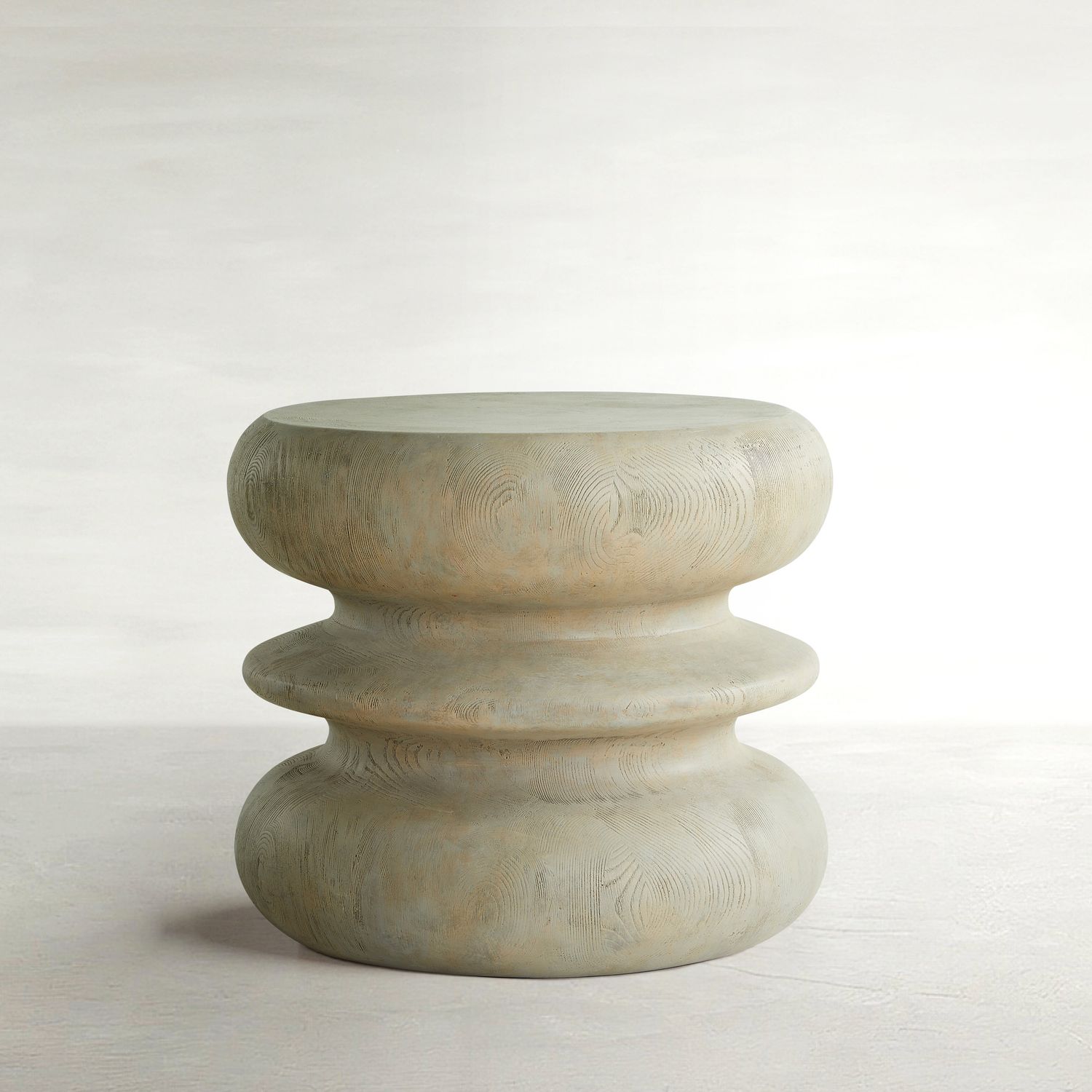 Teva Resin Round Pedestal Coffee Table - Forest Black, 20.5 In. W X 17.5 In. H