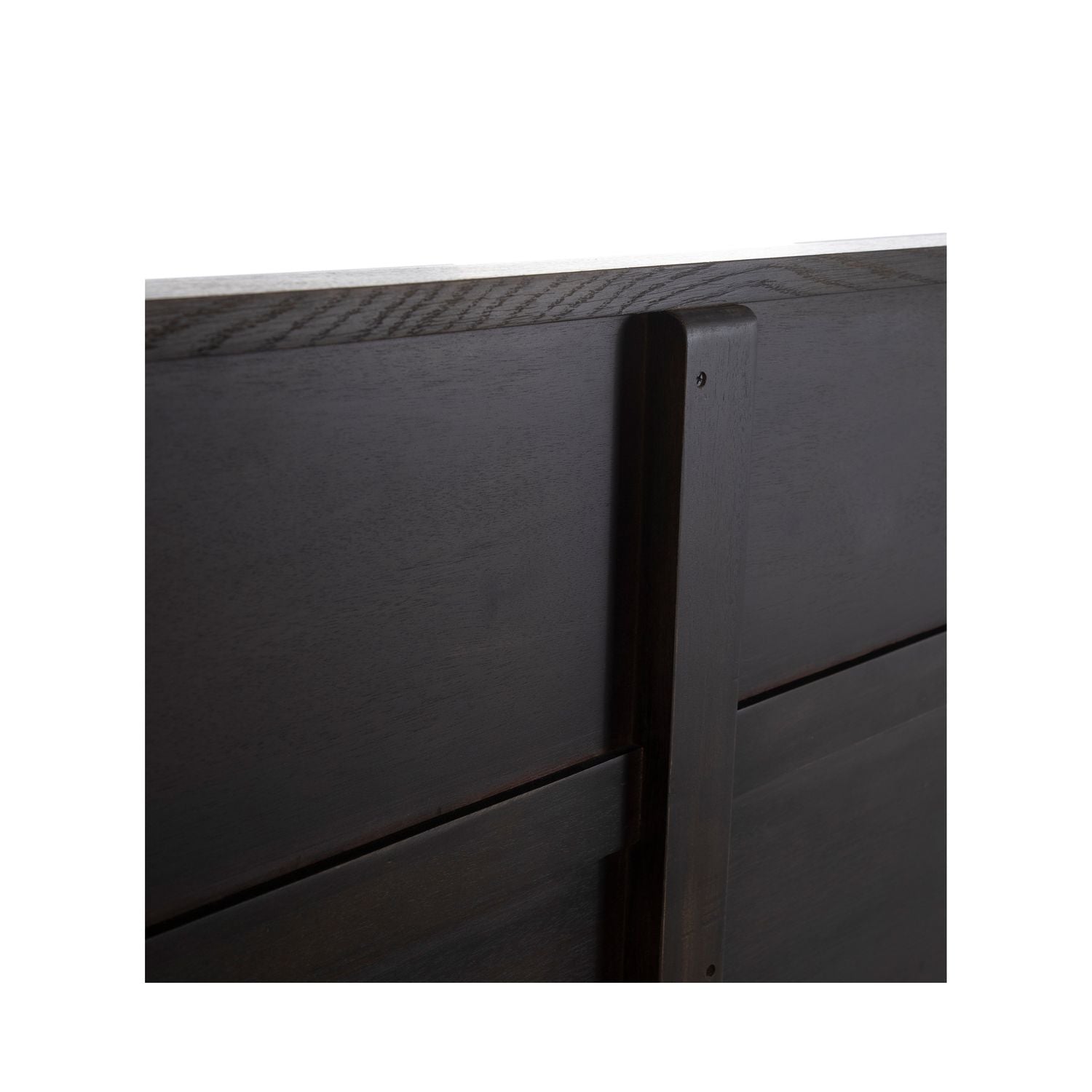 Andrea Oak Veneer Classic Fluted Bed