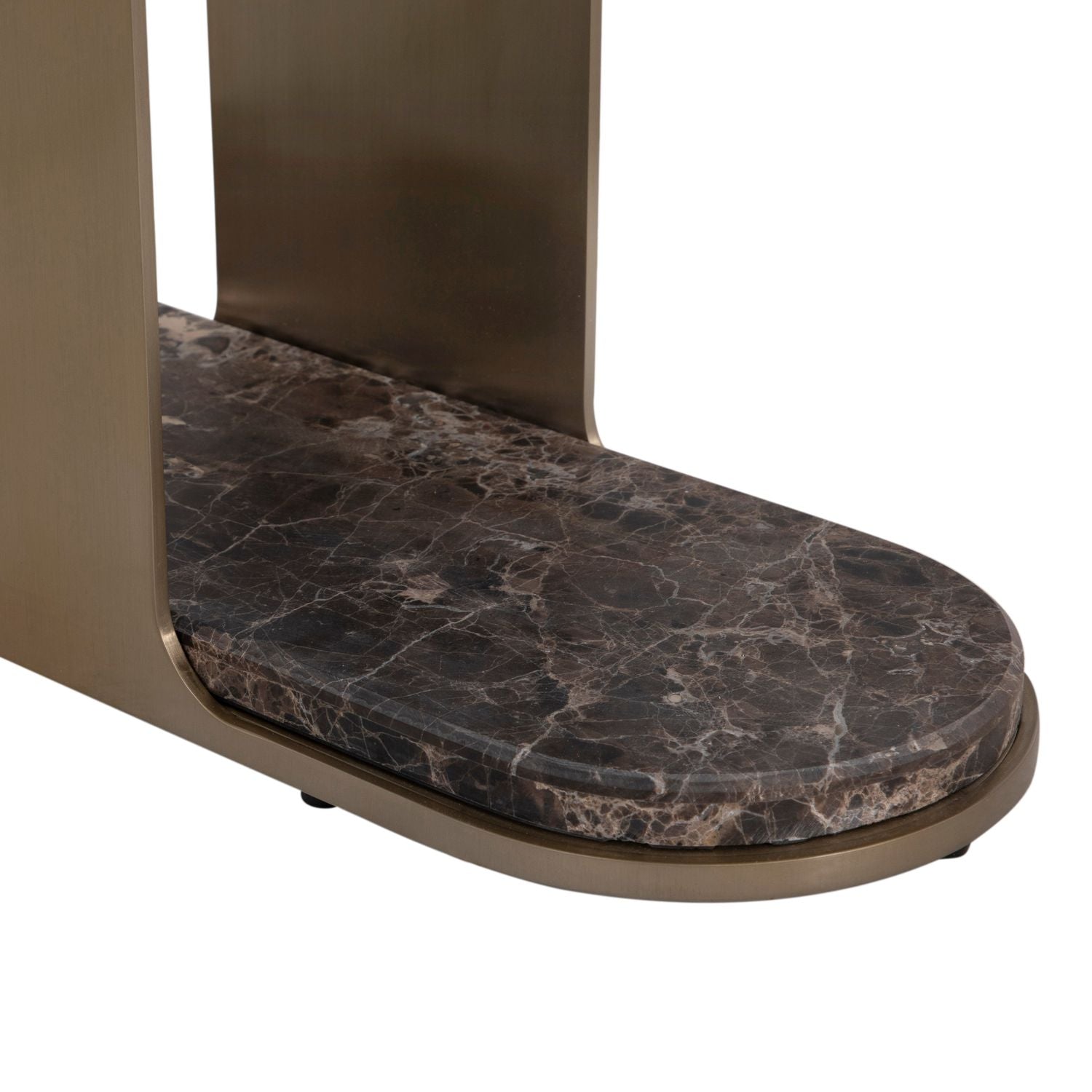 Cascade Metal Oval Side Table - 8 In. W X 24 In. H