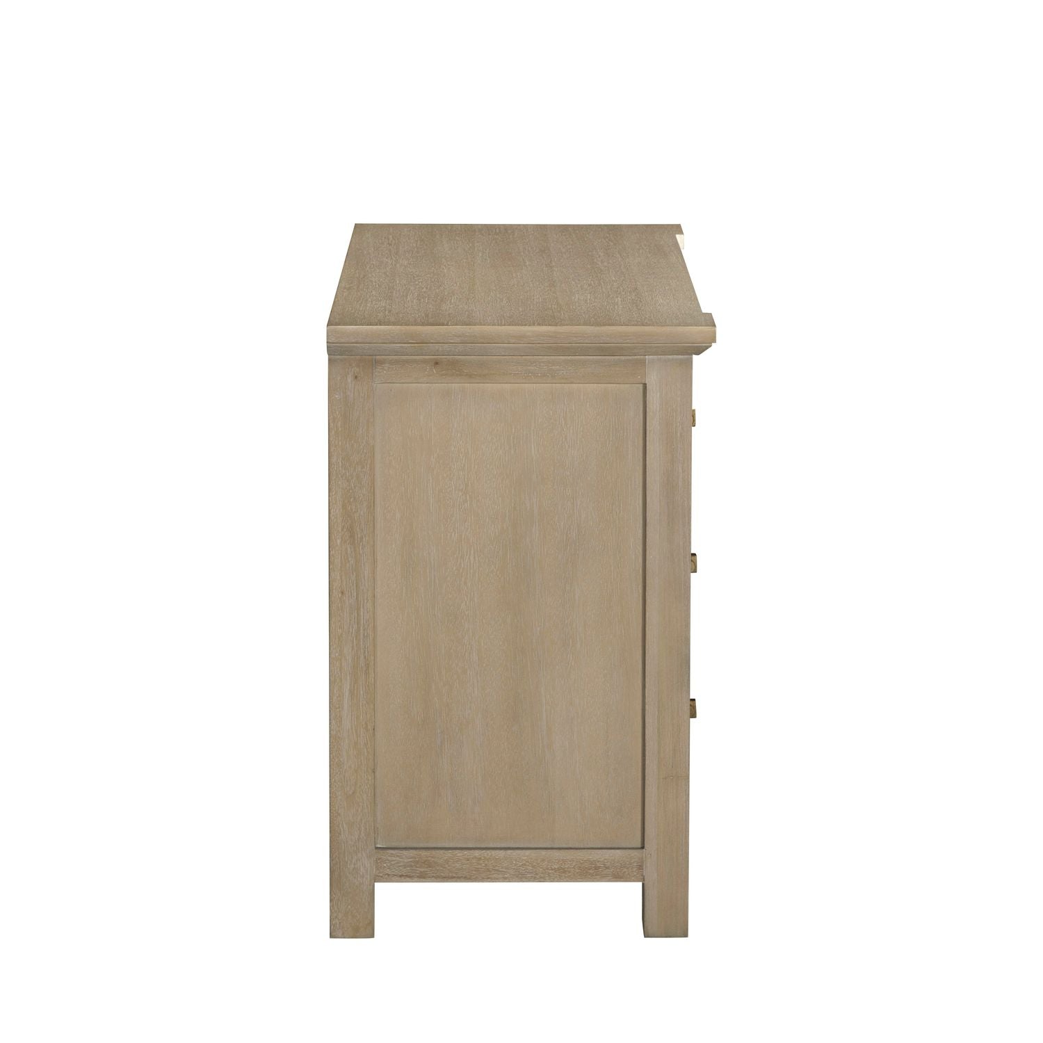 Astwood Mahogany Wood Nightstand - 3 Drawers, Drift
