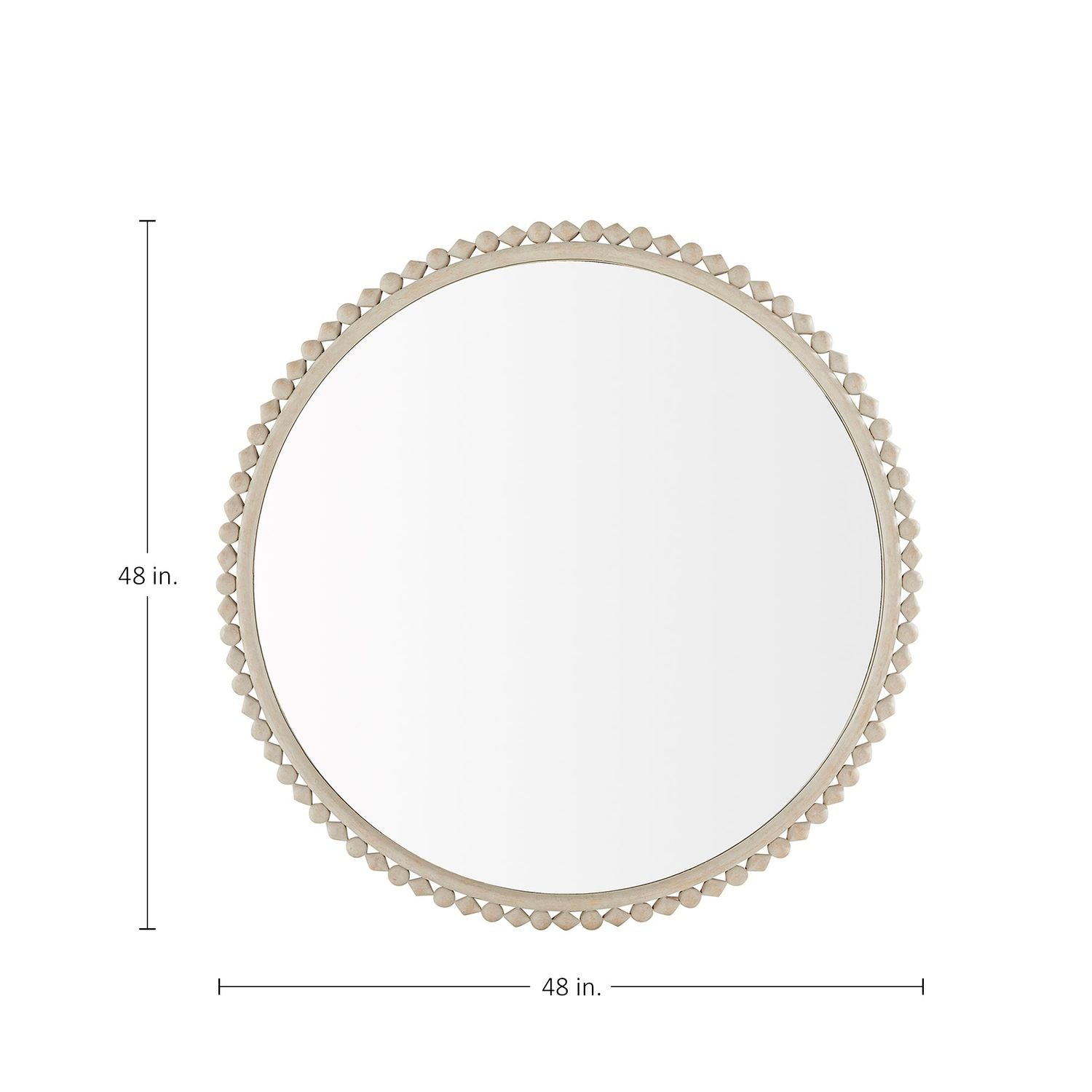Belle Circle Accent Mirror - 28 In. H X 28 In. W X 1.5 In. D