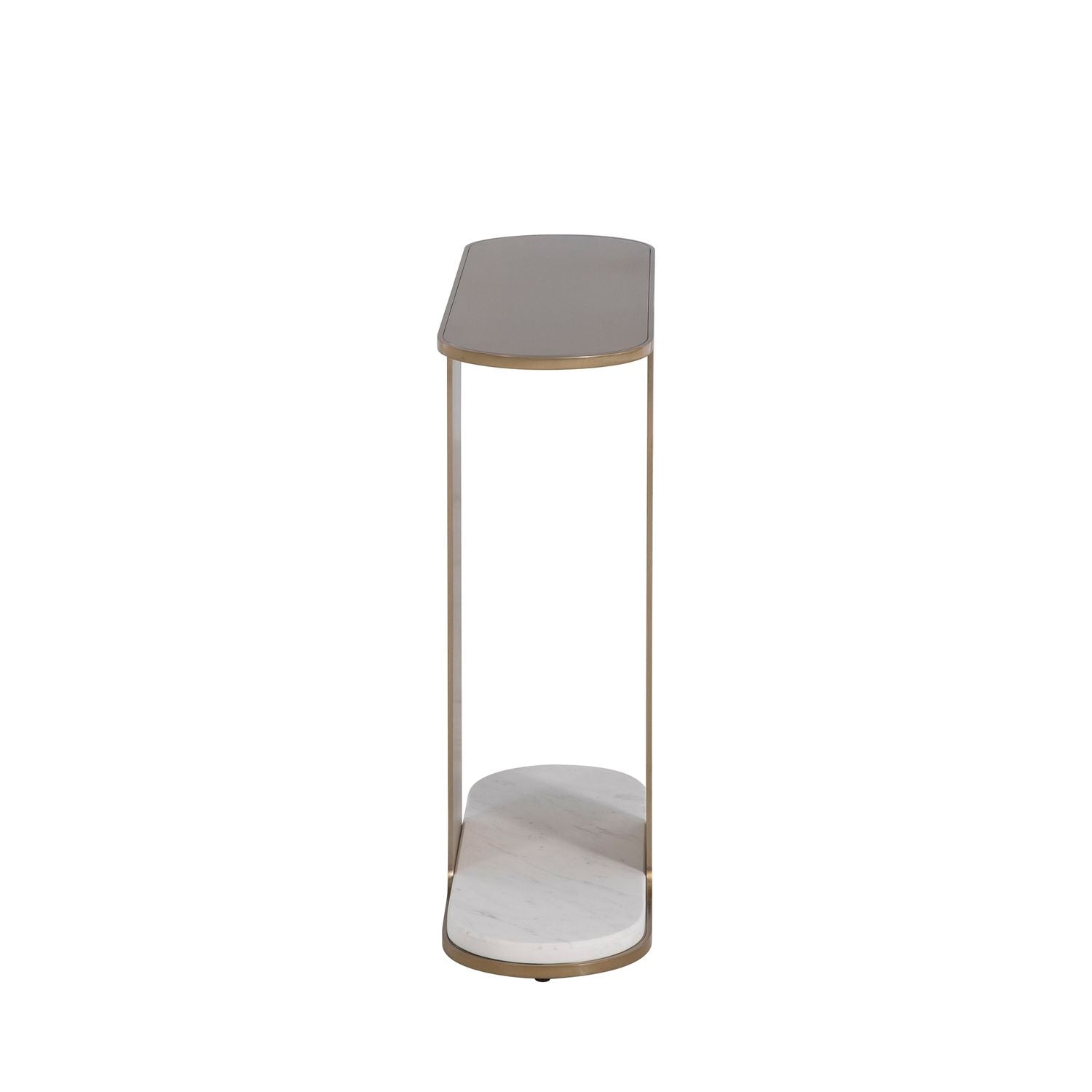 Cascade Metal Oval Side Table - 8 In. W X 24 In. H